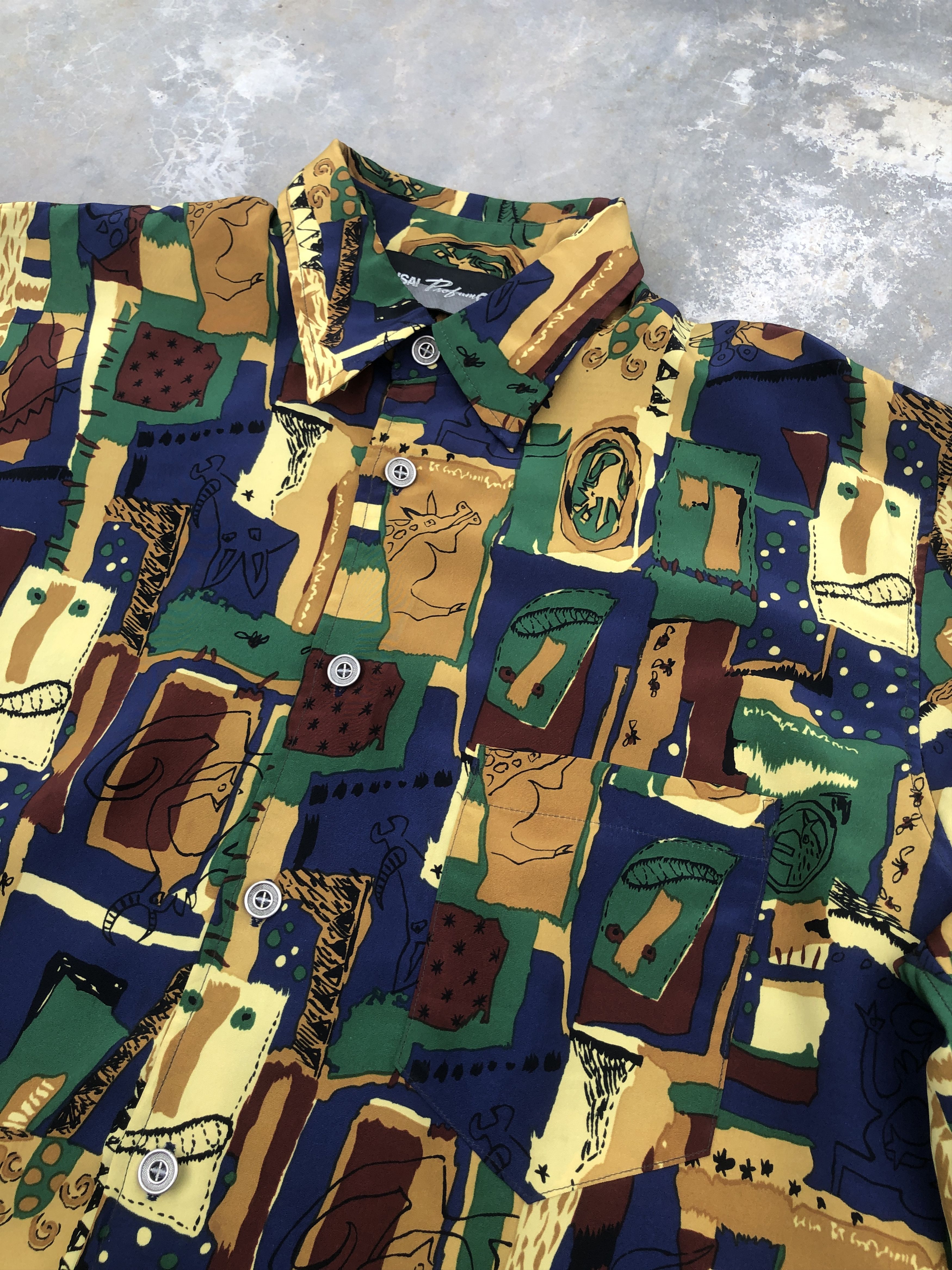 Japanese Brand × Kansai Yamamoto × Vintage Kansai Profumo Vintage Silk Shirt Size US M / EU 48-50 / 2 - 3 Thumbnail