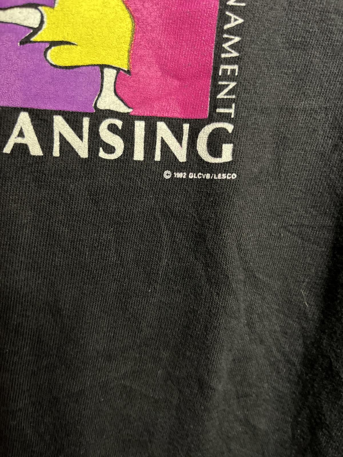 Designer VTG 1992 Women's Bowling Tournament T-shirt - Lansing Tee Size US XL / EU 56 / 4 - 4 Thumbnail