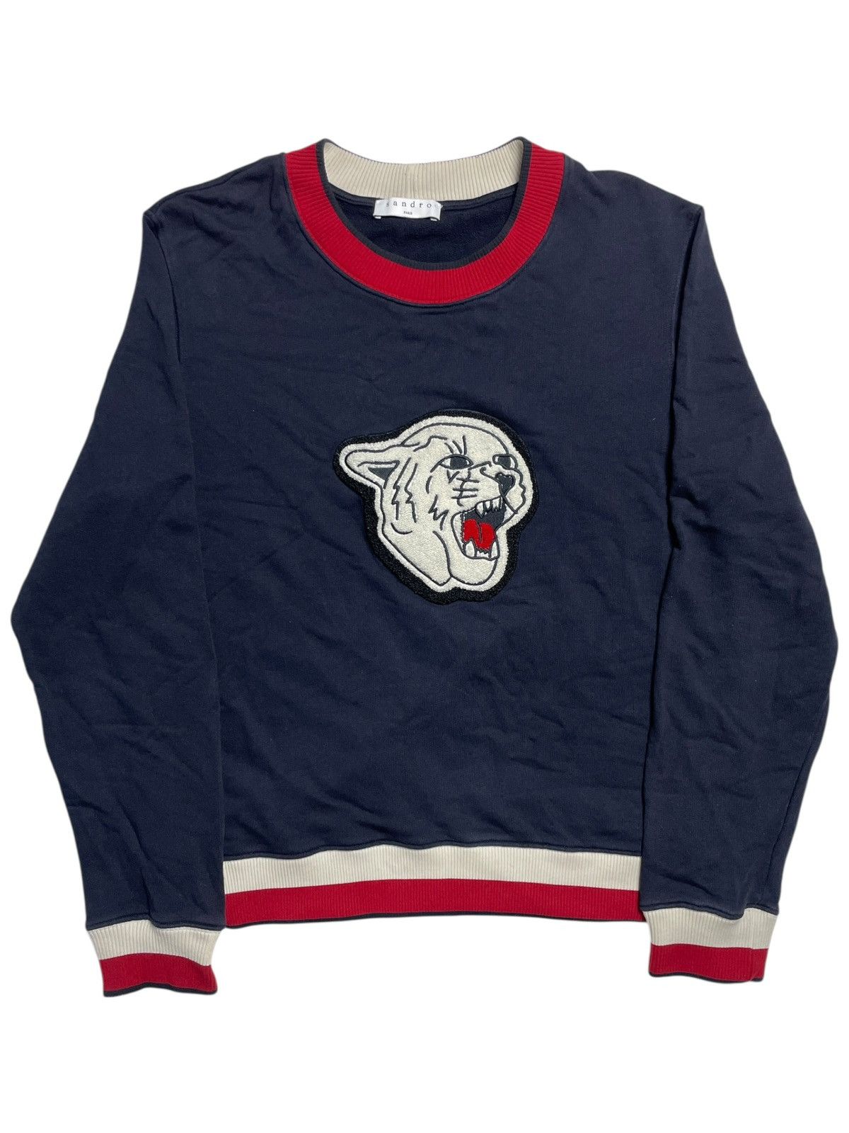 Sandro Sandro - Big Tiger Patch Sweatshirt Size US XL / EU 56 / 4 - 2 Thumbnail