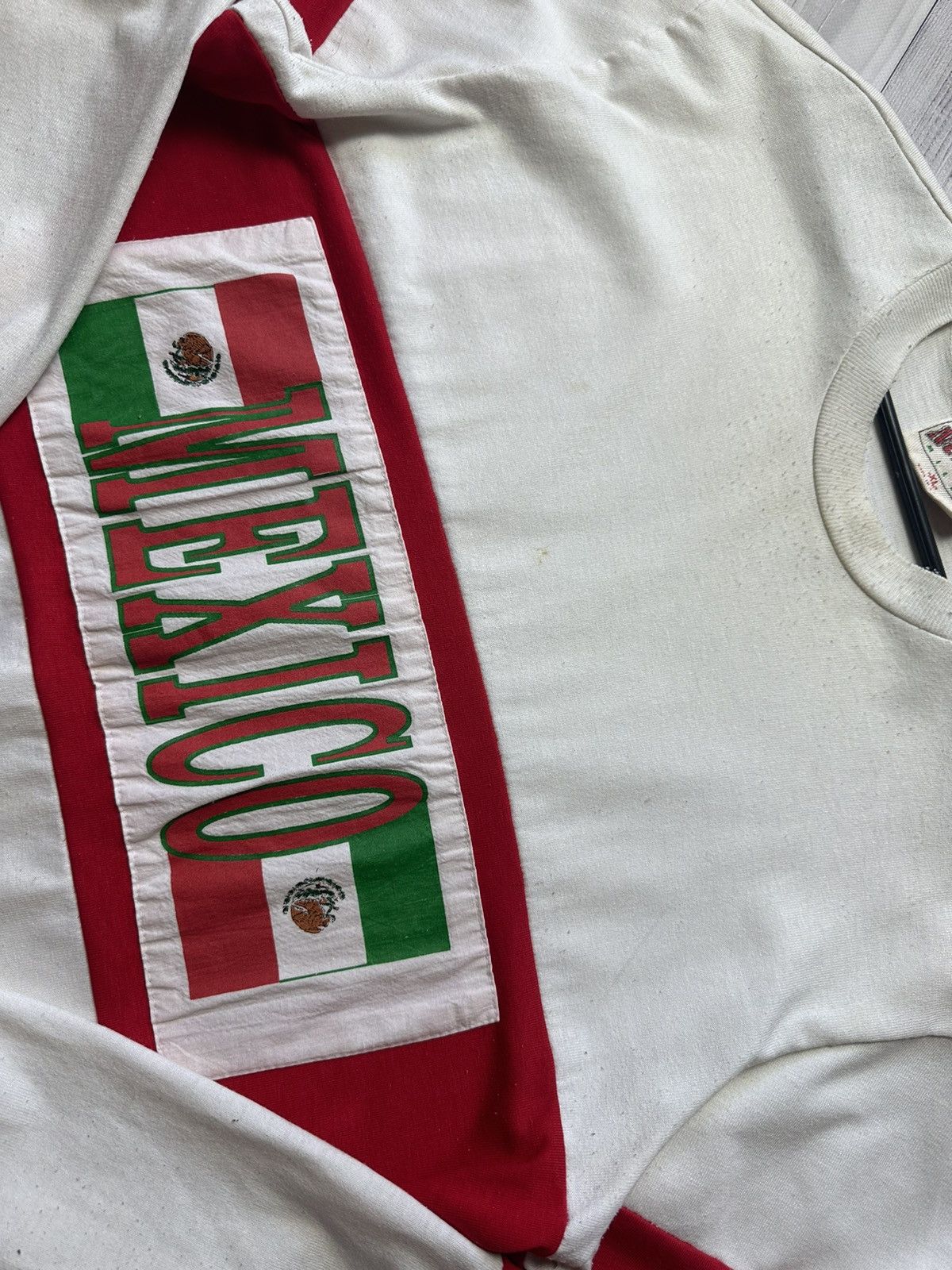 Vintage Vintage Mexico soccer sweatshirt big logo size XL Size US XL / EU 56 / 4 - 5 Thumbnail