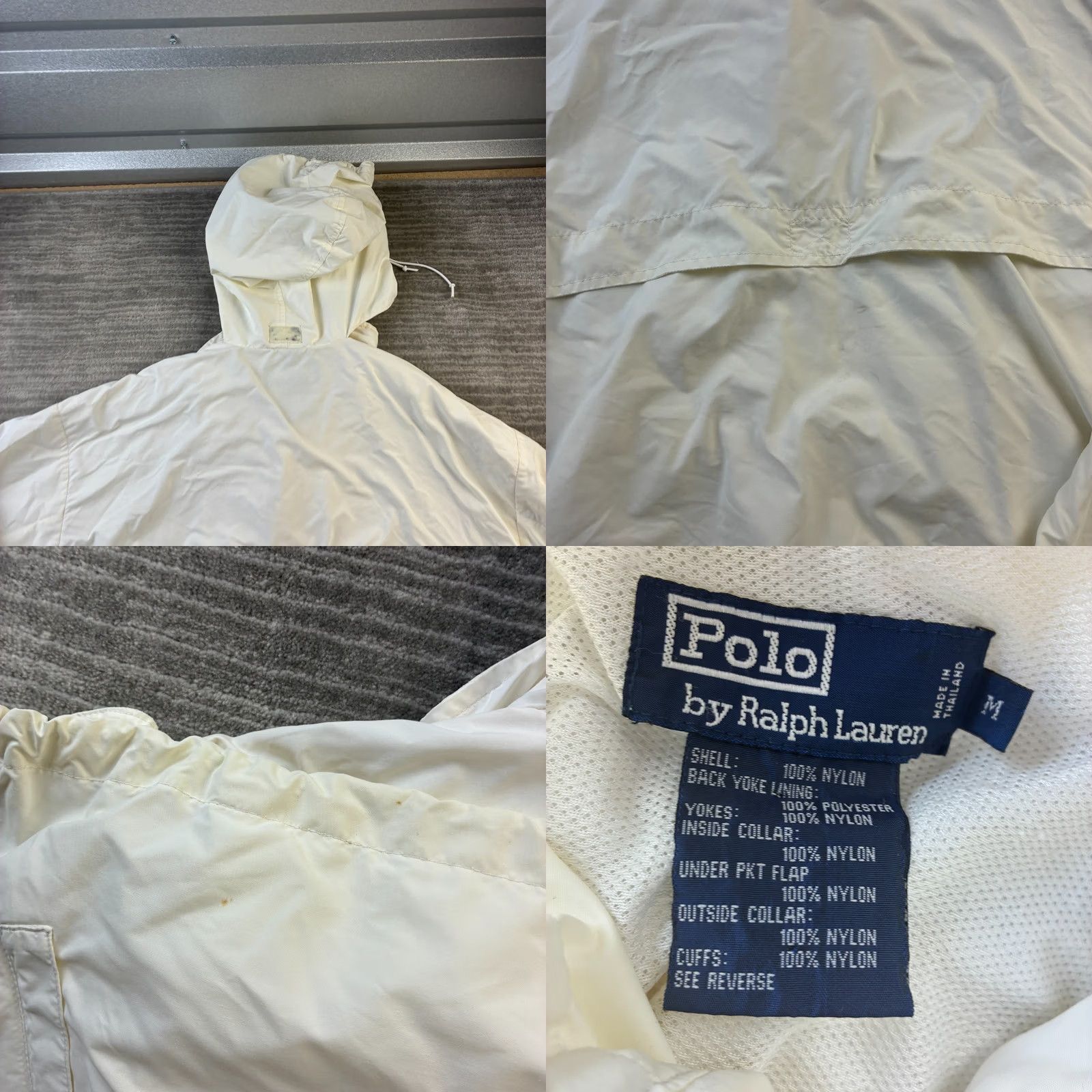 Polo Ralph Lauren VINTAGE Polo Ralph Lauren Jacket Mens Medium White Anorak Hi Tech Windbreaker Size US M / EU 48-50 / 2 - 8 Thumbnail