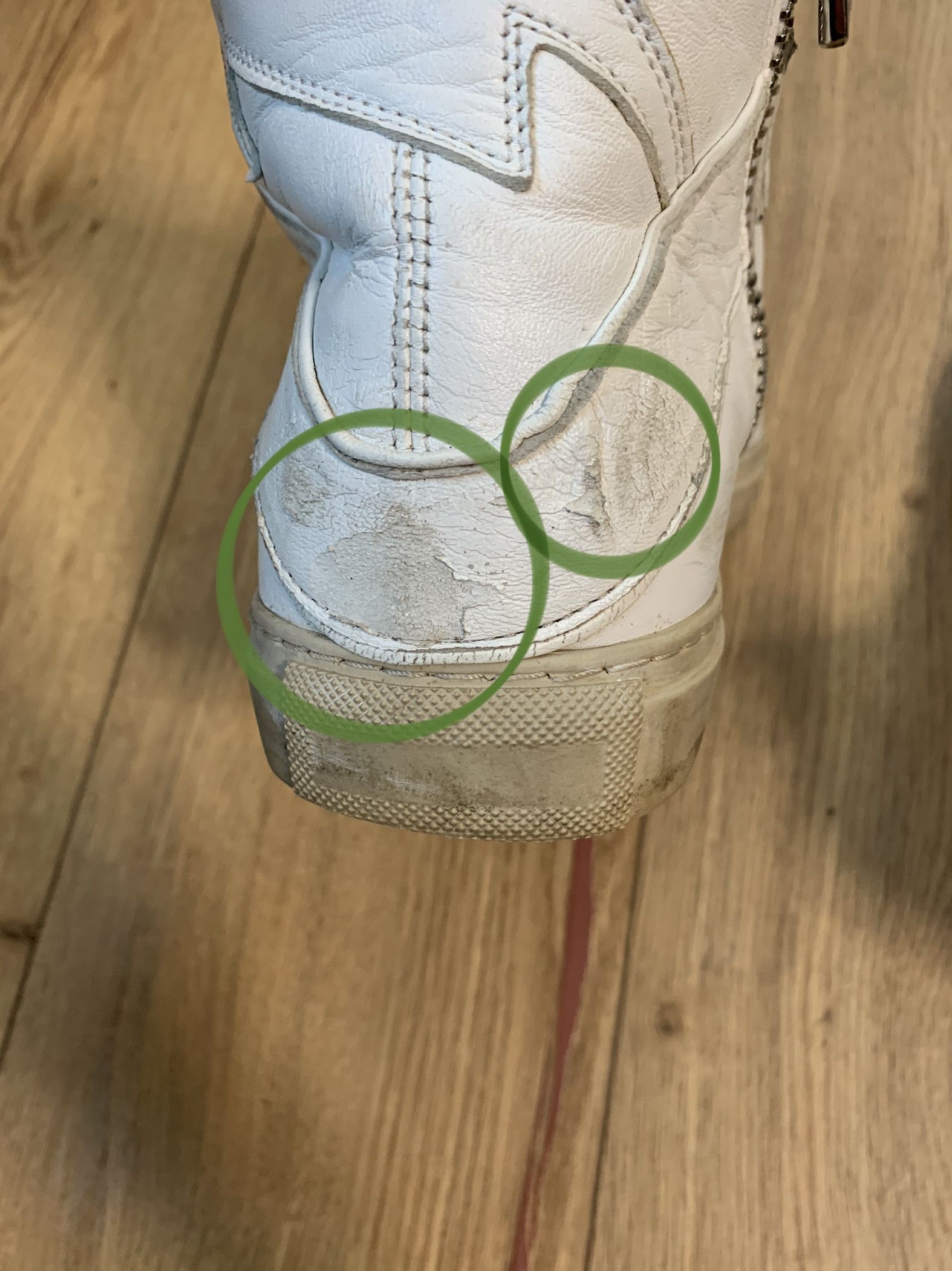 Zadig & Voltaire Zadig Voltaire hi-top sheepskin distressed sneakers Size US 6 / EU 39 - 13 Thumbnail