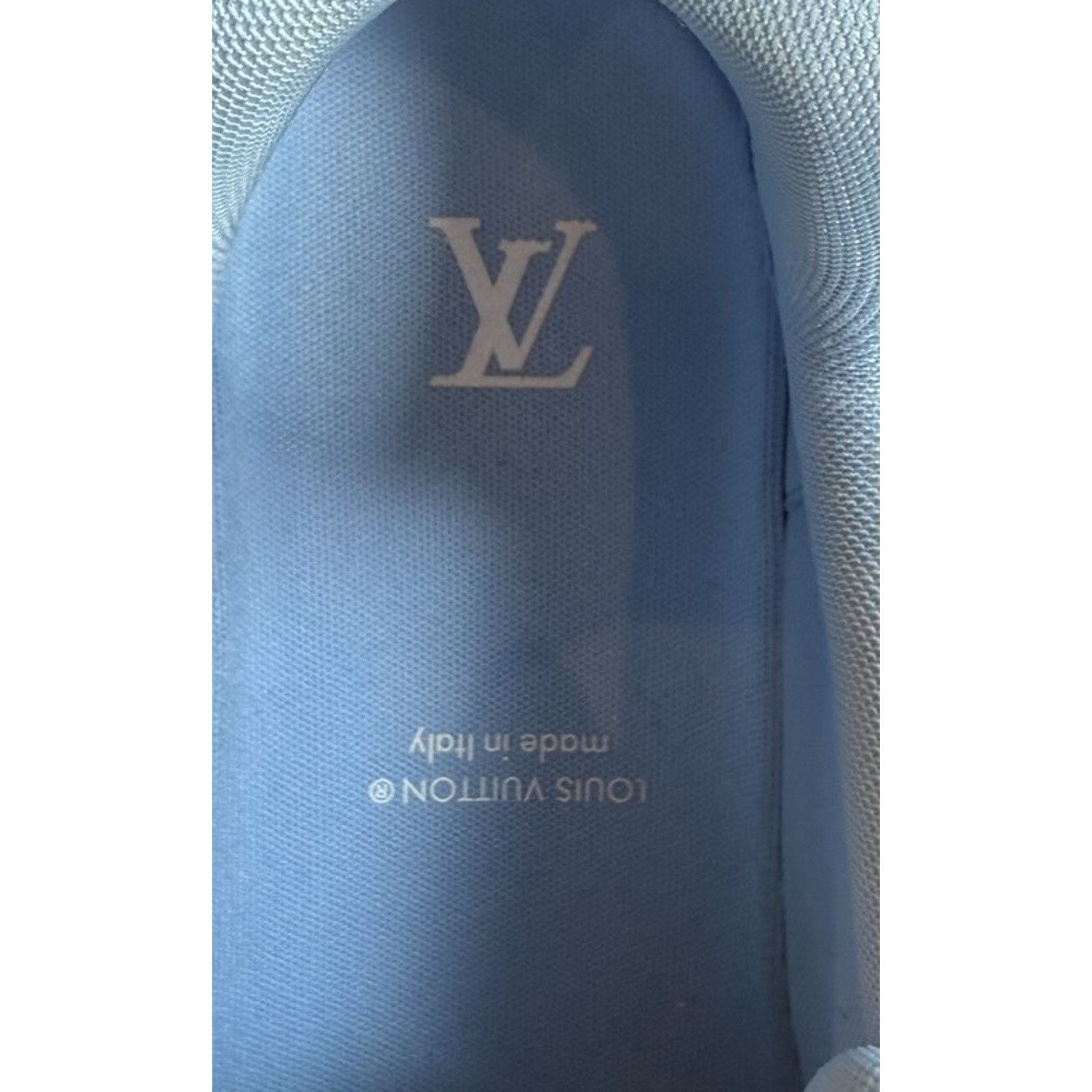 Louis Vuitton Size 9LV/10US - Louis Vuitton Blue Leather Trainers Size US 10 / EU 43 - 7 Thumbnail