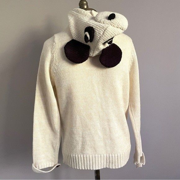 Vintage Vintage Puppy Hooded Wool Blend Cardigan Sweater - Small Size S / US 4 / IT 40 - 9 Thumbnail