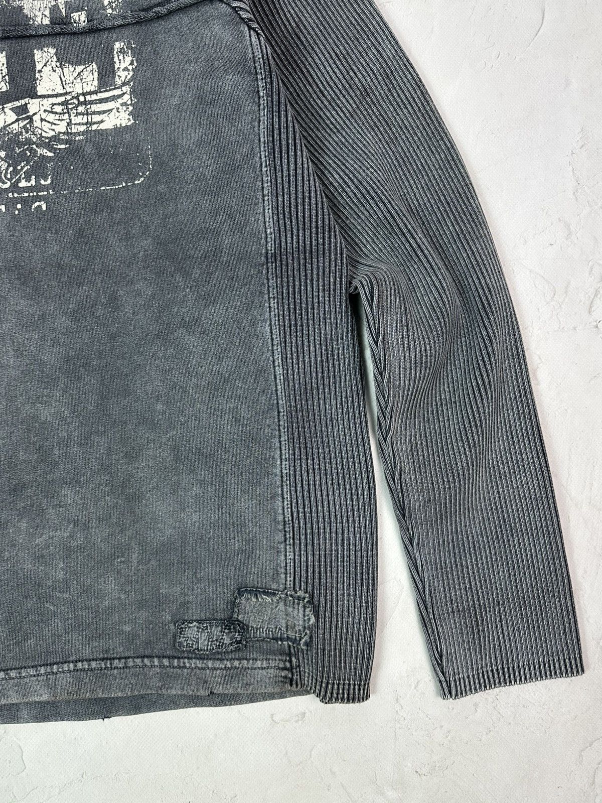 Vintage Vintage Diesel Style Ribbed Printed Sweater Size US L / EU 52-54 / 3 - 4 Thumbnail