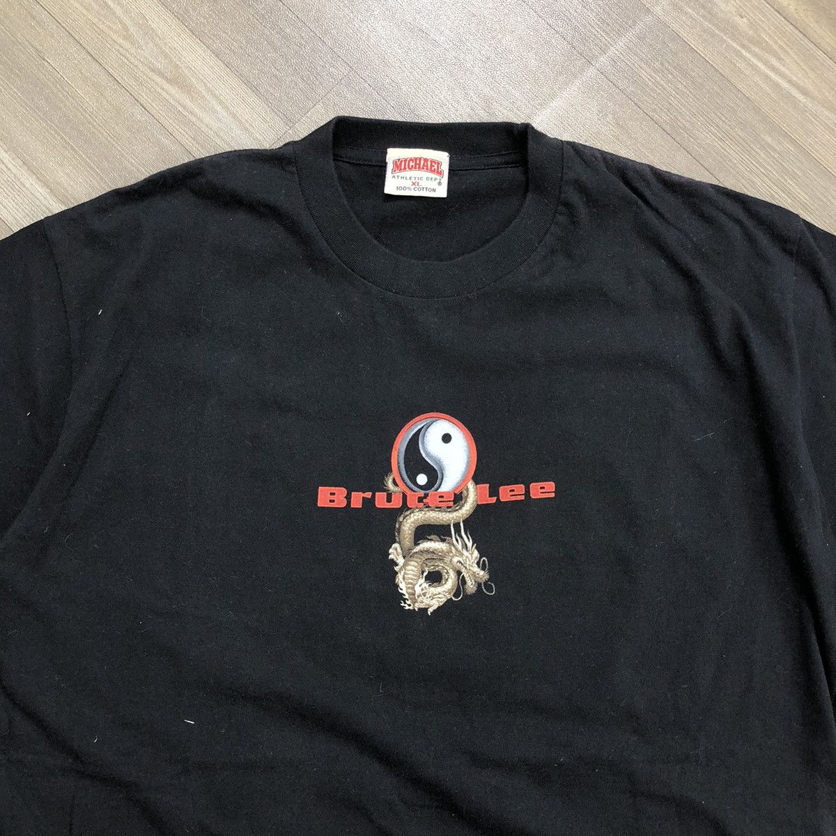 Vintage Vintage Bruce Lee The Dragons Promo Bootleg Tees Size US XL / EU 56 / 4 - 8 Thumbnail