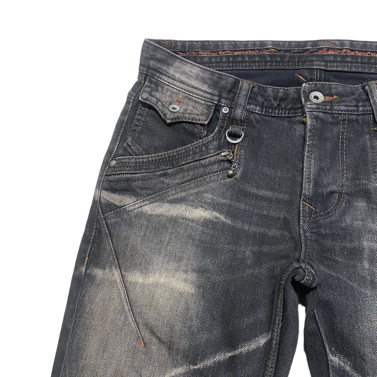 Nicole Club NCFM Mudwash Distressed Denim Flare Jeans Size US 31 - 4 Thumbnail