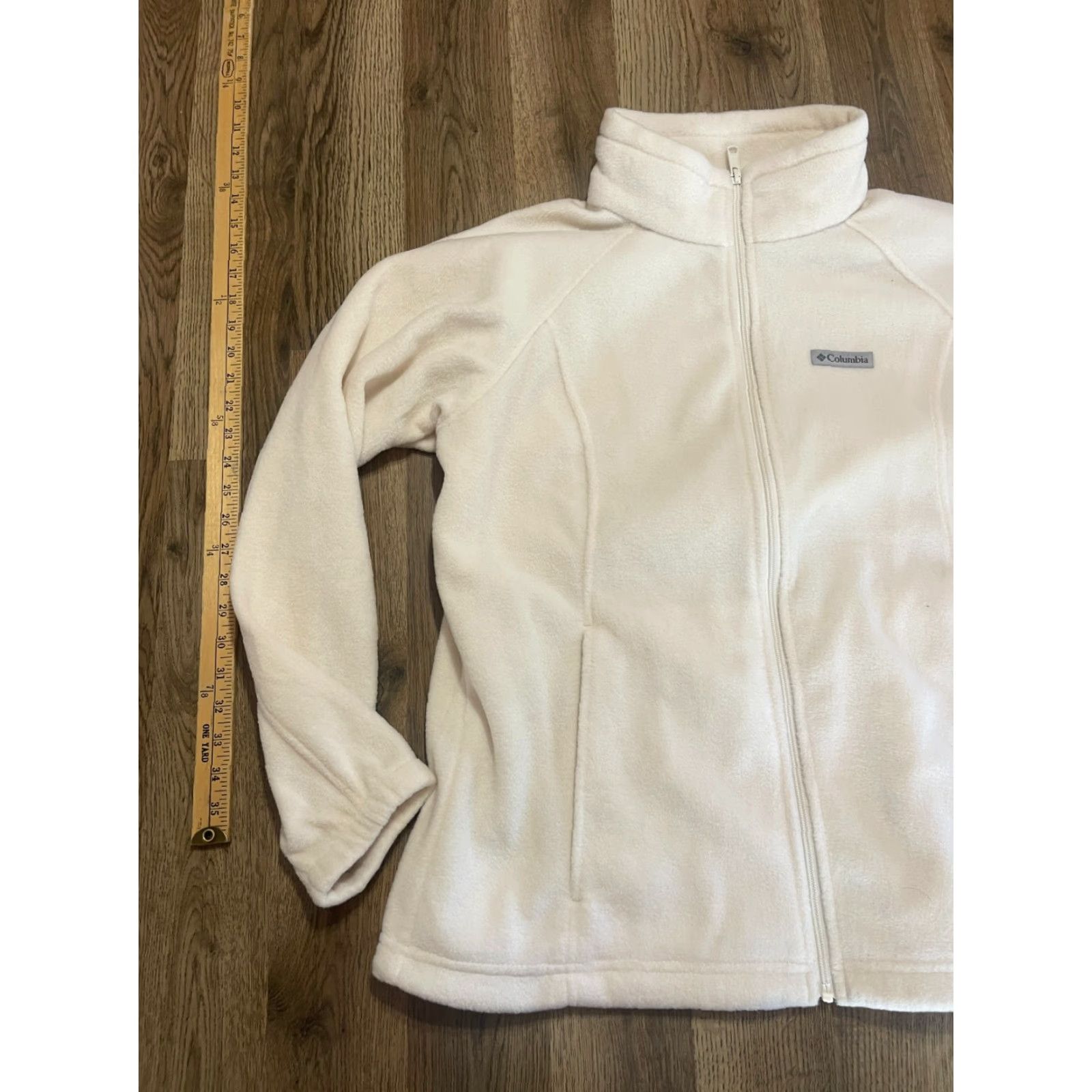 Vintage Columbia Sweater Full Zip, Women's XL-XXL, White, Fleece, Regular, Casual, Fall Spring Summer, Women, Size XL-XXL Size XL / US 12-14 / IT 48-50 - 3 Thumbnail