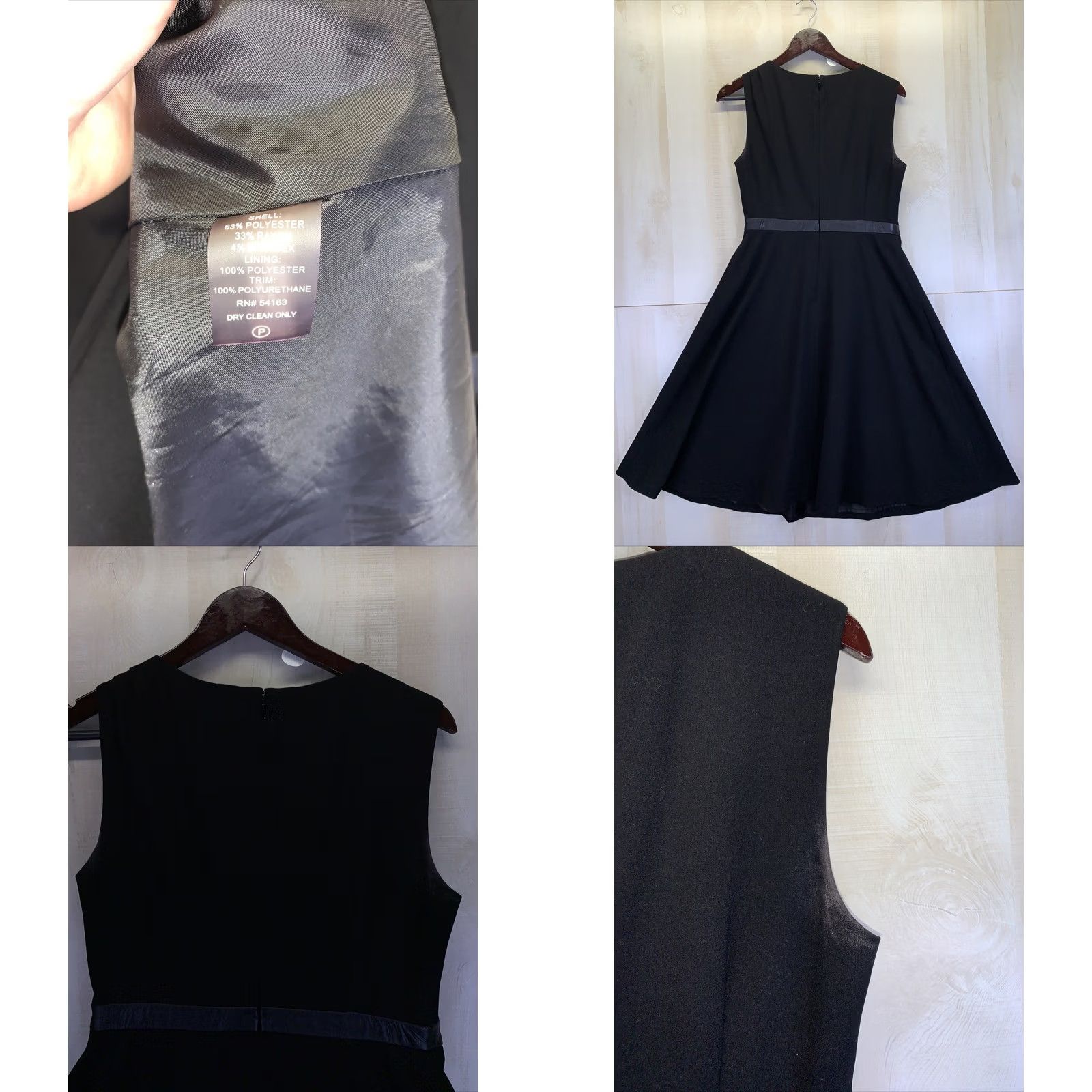 Calvin Klein Calvin Klein Black A-Line Pleated Shoulder Womens 8- Regular Dress/Made For Party/Cocktail Formal Travel Size M / US 6-8 / IT 42-44 - 8 Thumbnail