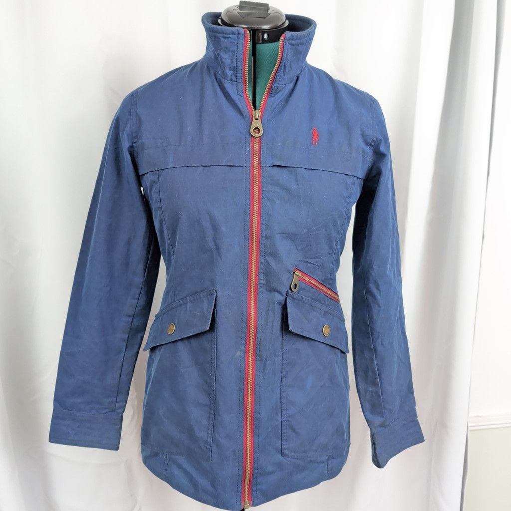 Other Ladies' Jack Murphy Blue Waxed Cotton Scrunch Waist Jacket 6 Size M / US 6-8 / IT 42-44 - 1 Thumbnail