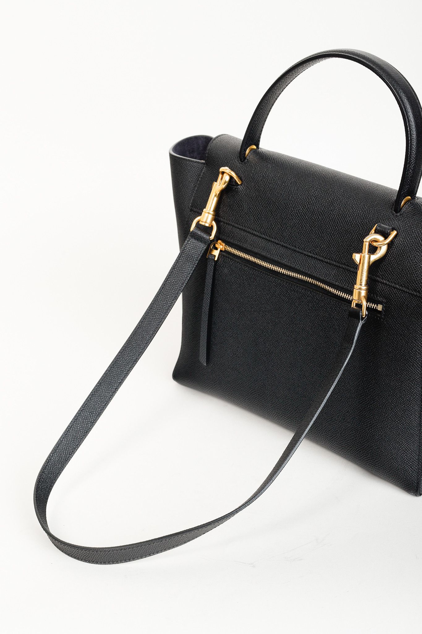 Celine Celine Mini Belt Bag in Black Grained Calfskin Size ONE SIZE - 8 Thumbnail