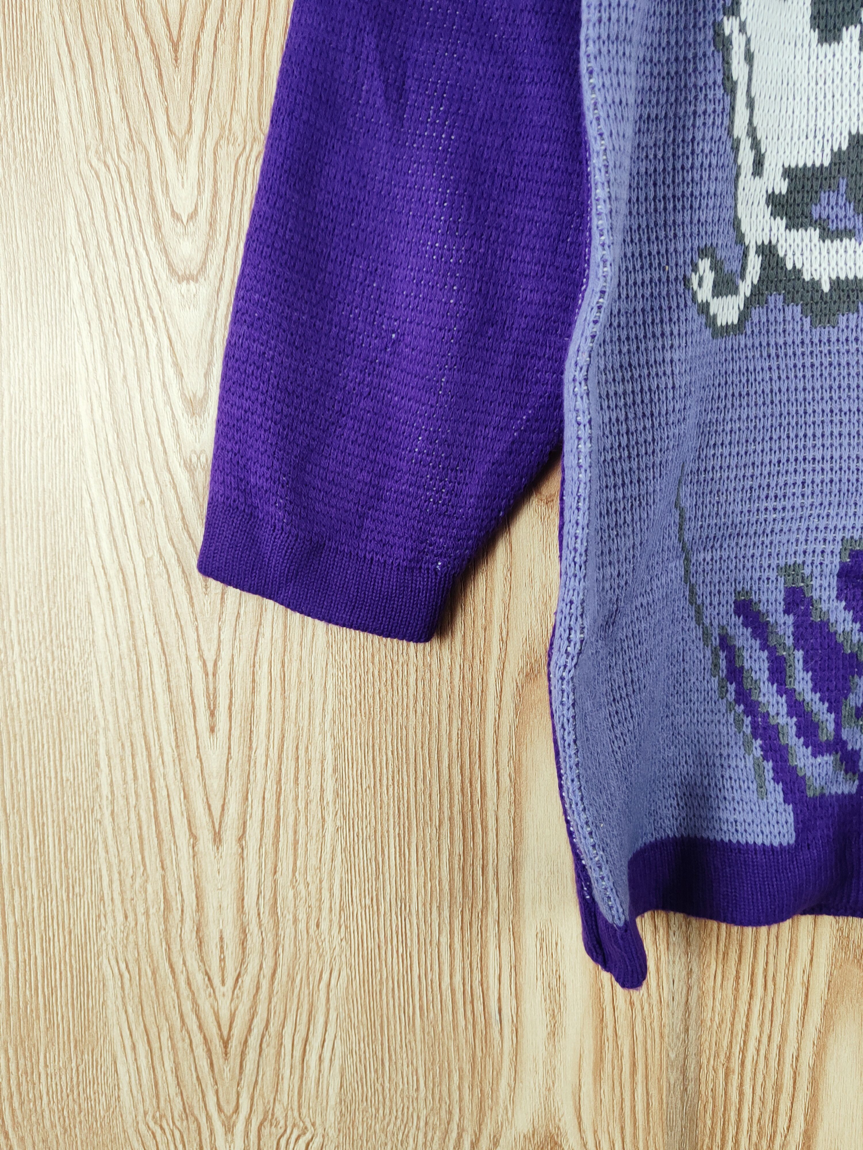 Japanese Brand × Vintage Desire Purple dog Knitwear Long Sweatshirts #W424 Size M / US 6-8 / IT 42-44 - 5 Thumbnail