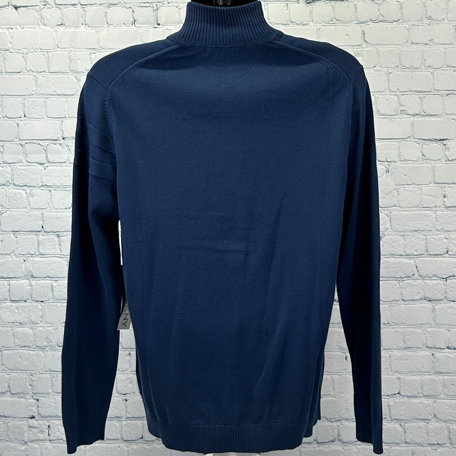 DKNY DKNY Full Zip Mock Neck Sweater Long Sleeve Cotton L Large Size US L / EU 52-54 / 3 - 3 Thumbnail
