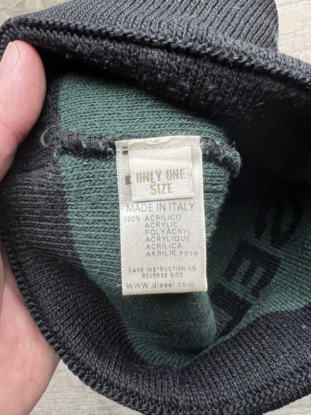 Diesel Diesel beanie hat streetwear logo y2k Size ONE SIZE - 4 Thumbnail
