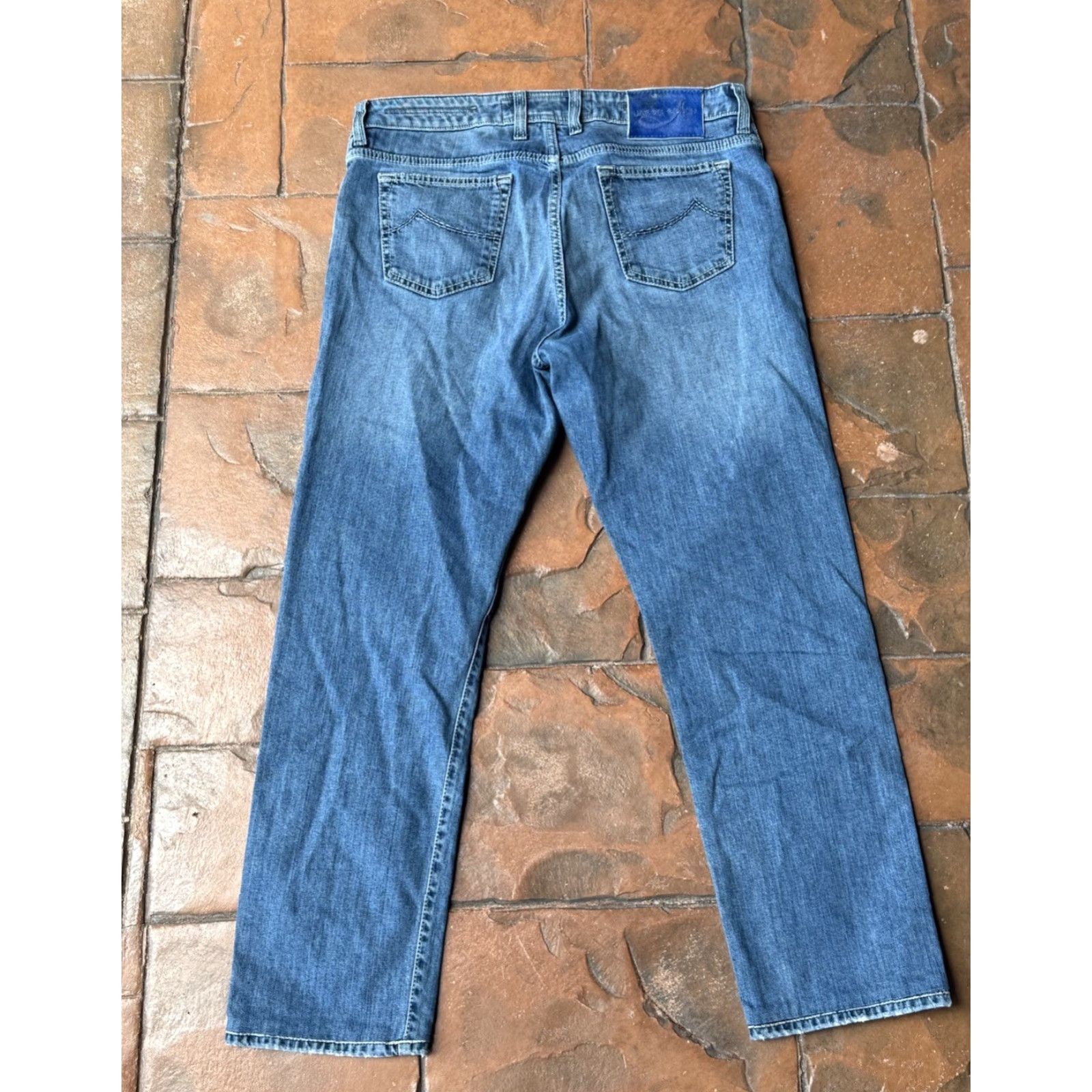 Jacob Cohen VINTAGE Jacob Cohen Italy Handmade Luxury Blue Denim Jeans 36 Slim Men City Logo 27.5 Inseam 5-Pocket Design Size US 36 / EU 52 - 4 Thumbnail