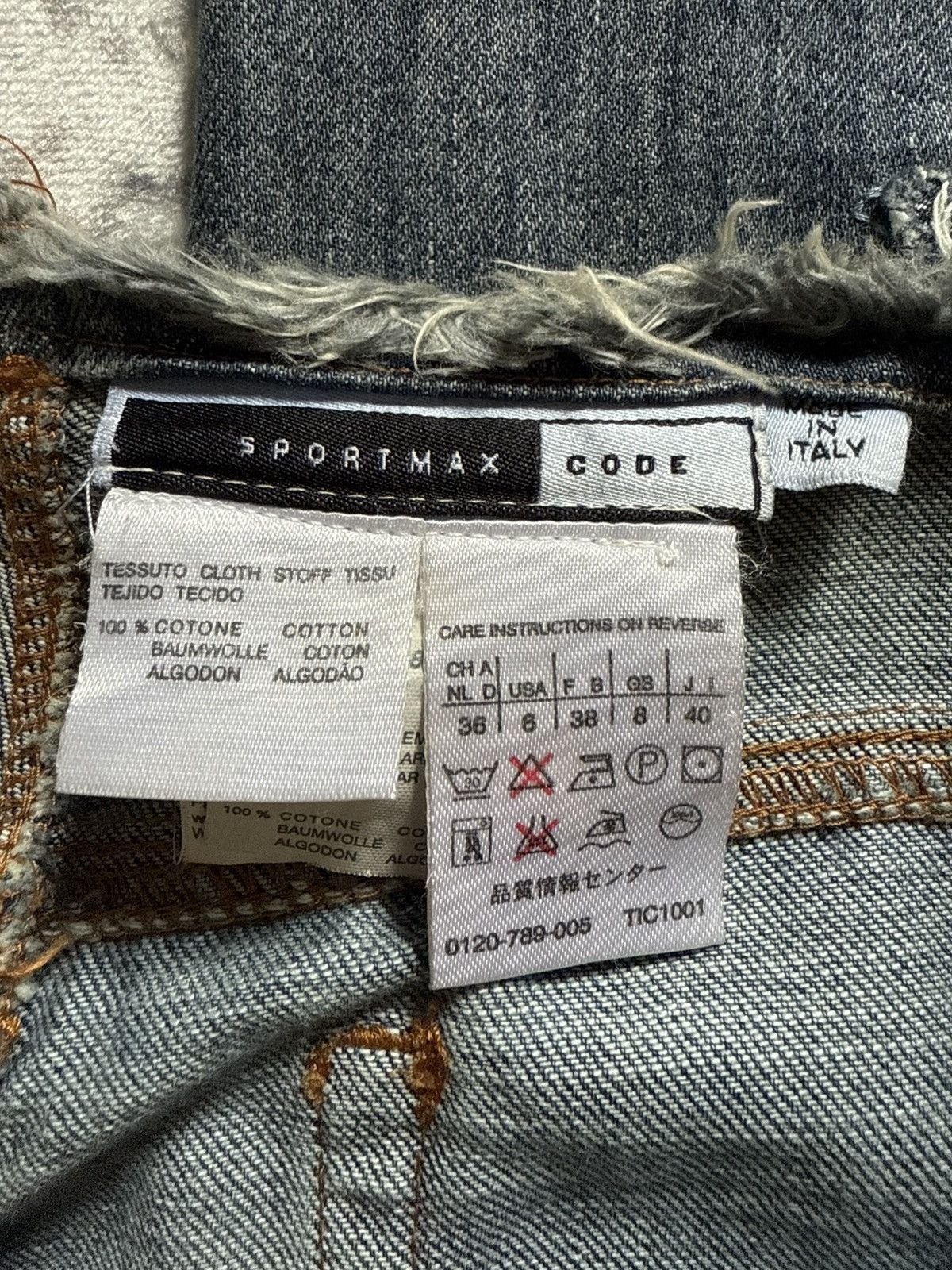 GOSTAR DE FUGA Sportmax Code By Max Mara Ornamental Embroidery Flared Jeans Size US 30 / EU 46 - 23 Thumbnail