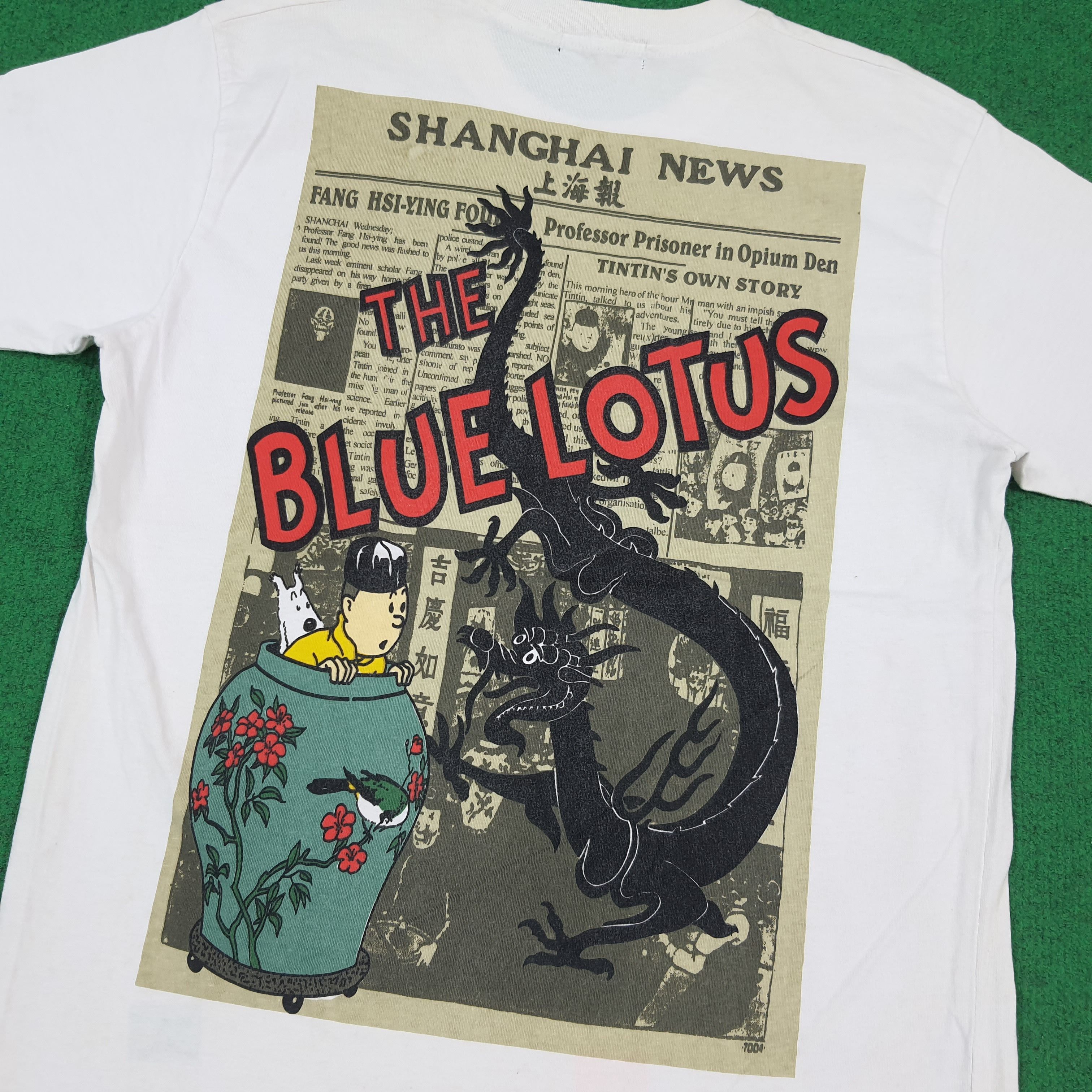 Vintage Vintage Adventure of Tintin Comic Graphic Tee C299N47 Size US M / EU 48-50 / 2 - 2 Thumbnail