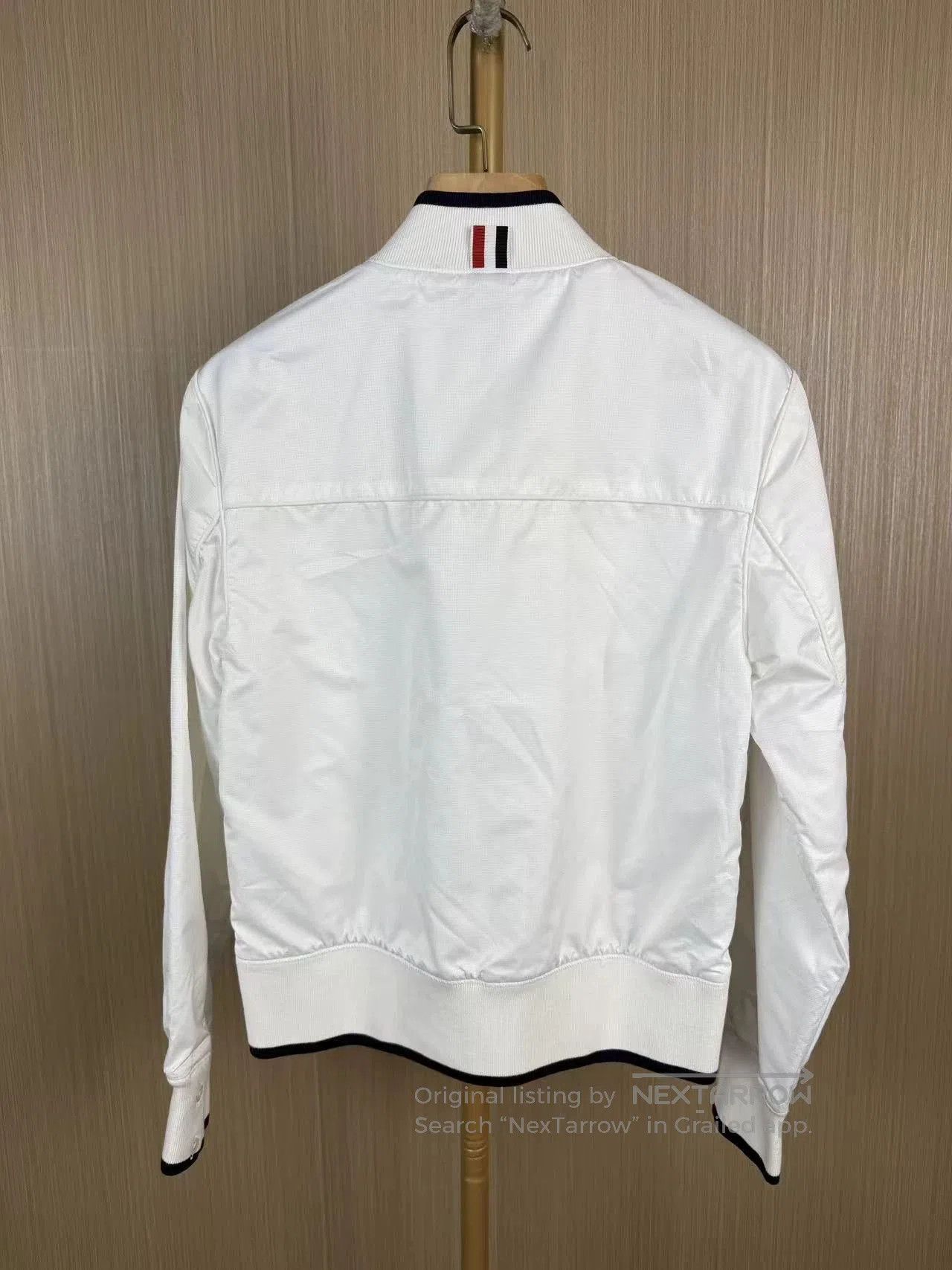 Thom Browne Thom Browne White Stand Collar Zip Jacket. Size US M / EU 48-50 / 2 - 2 Thumbnail