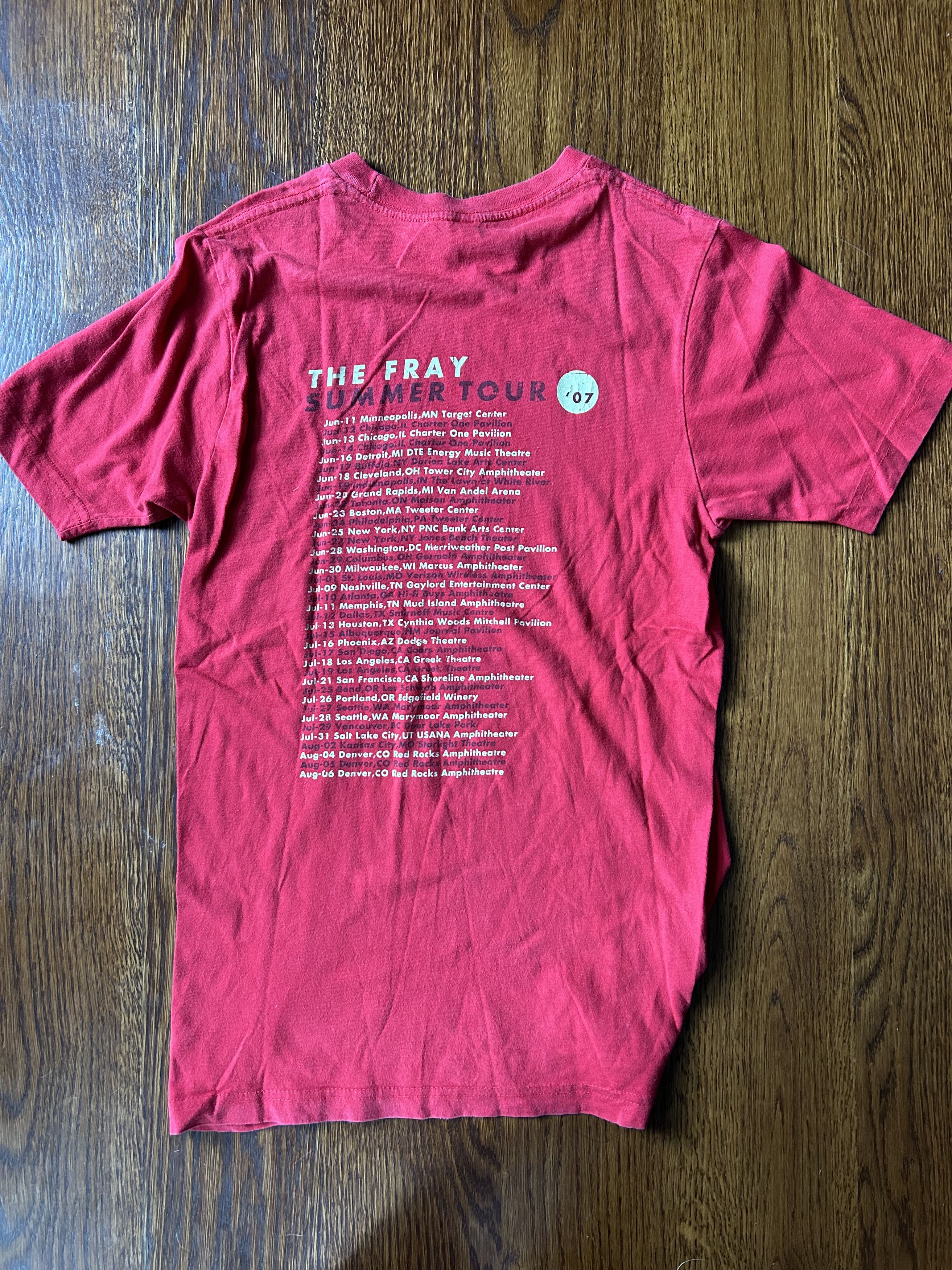 Band Tees *VINTAGE The Fray 2007 US Tour - Small Tee Size US S / EU 44-46 / 1 - 2 Thumbnail