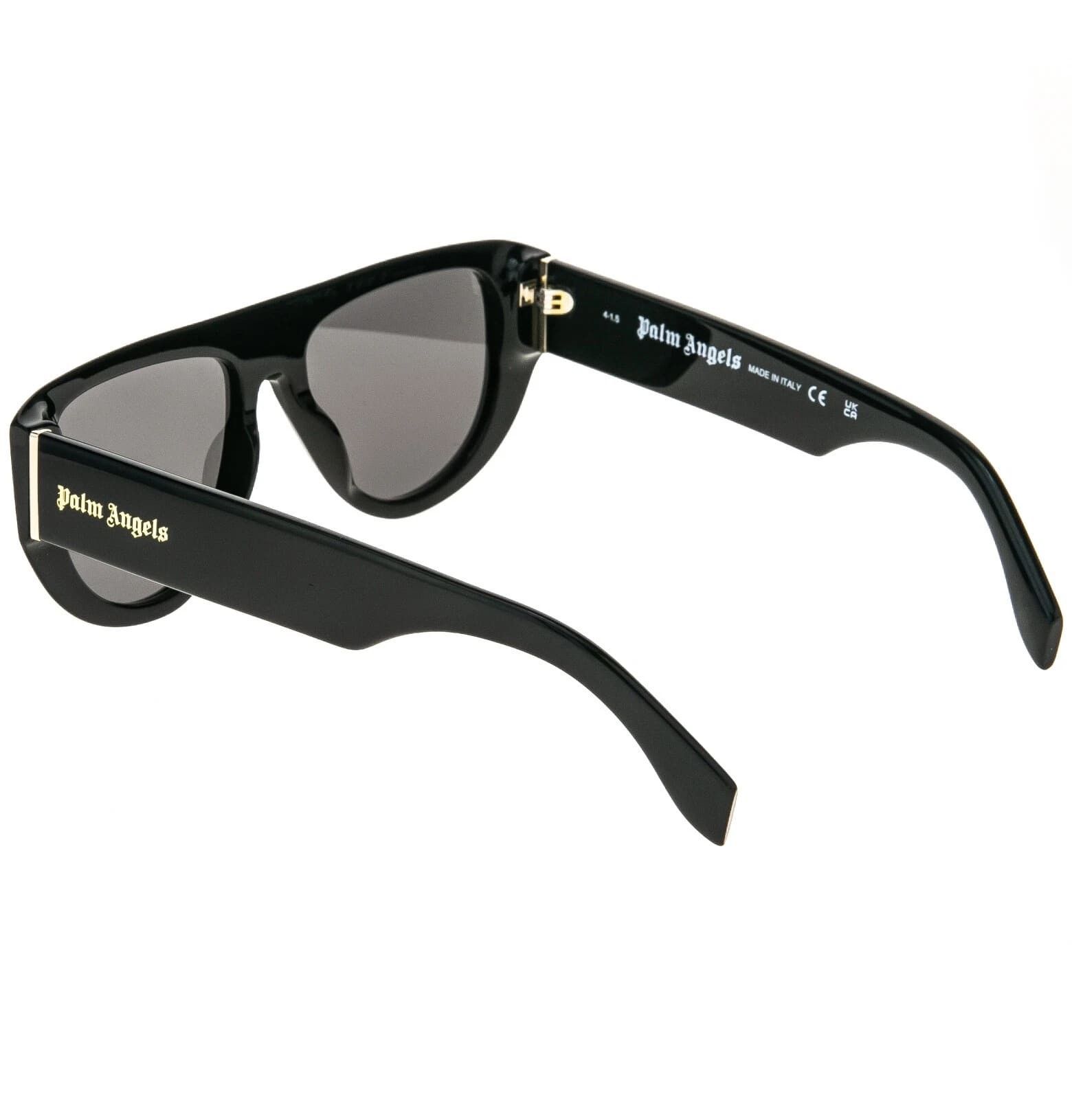 Palm Angels PALM ANGELS PERI105 105 JOSHUA Black Unisex Sunglass Size ONE SIZE - 8 Thumbnail