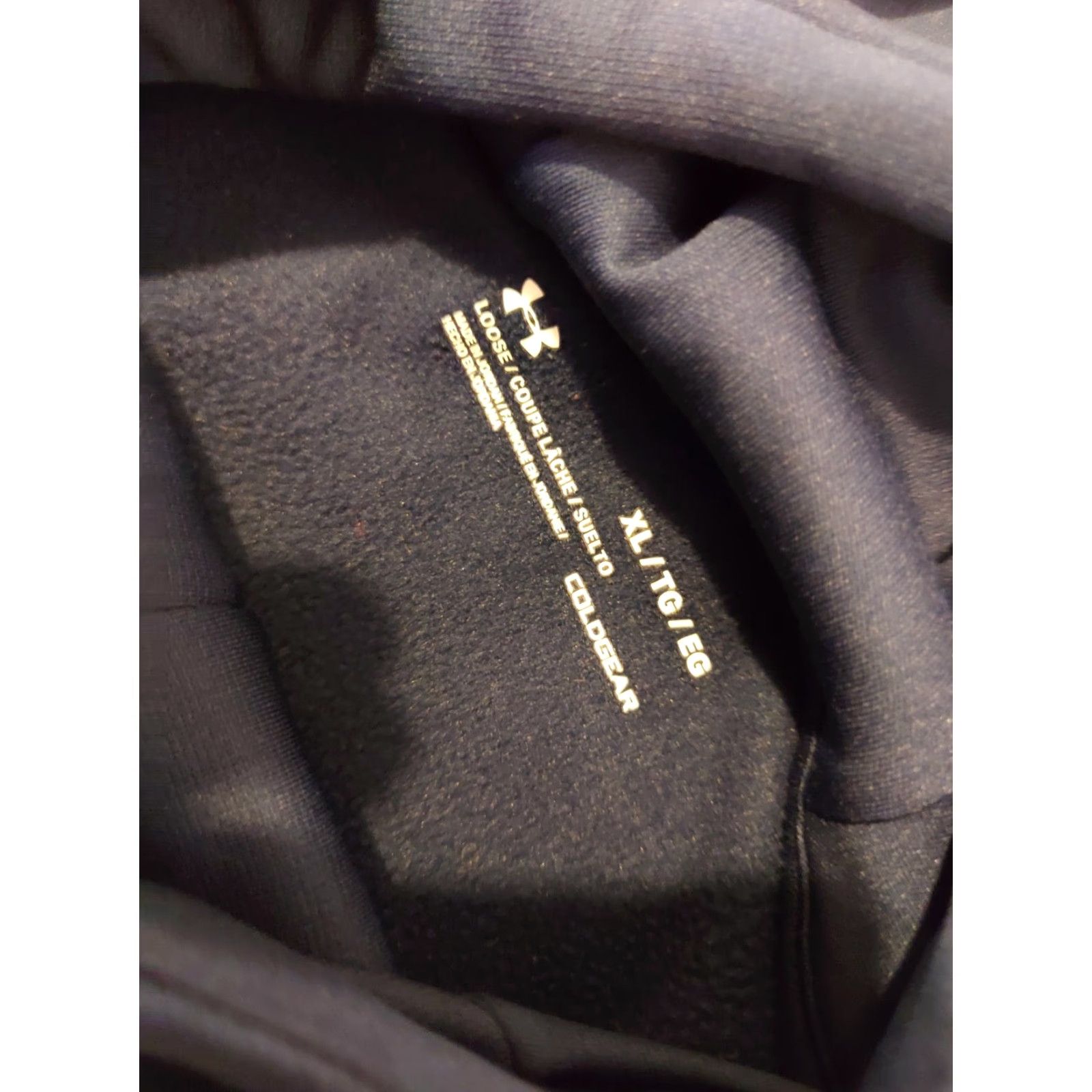 Under Armour Under armour Hoodie Mens XL Navy Blue Athletic Pullover Sweatshirt Casual Gym Workout Shirt Size US XL / EU 56 / 4 - 3 Thumbnail