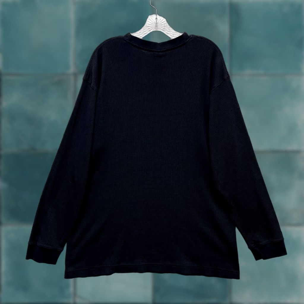 Southpole VINTAGE Southpole Shirt Sweater 2XL Black Thermal Waffle Grunge Skater Y2K Mens Size US XXL / EU 58 / 5 - 1 Thumbnail