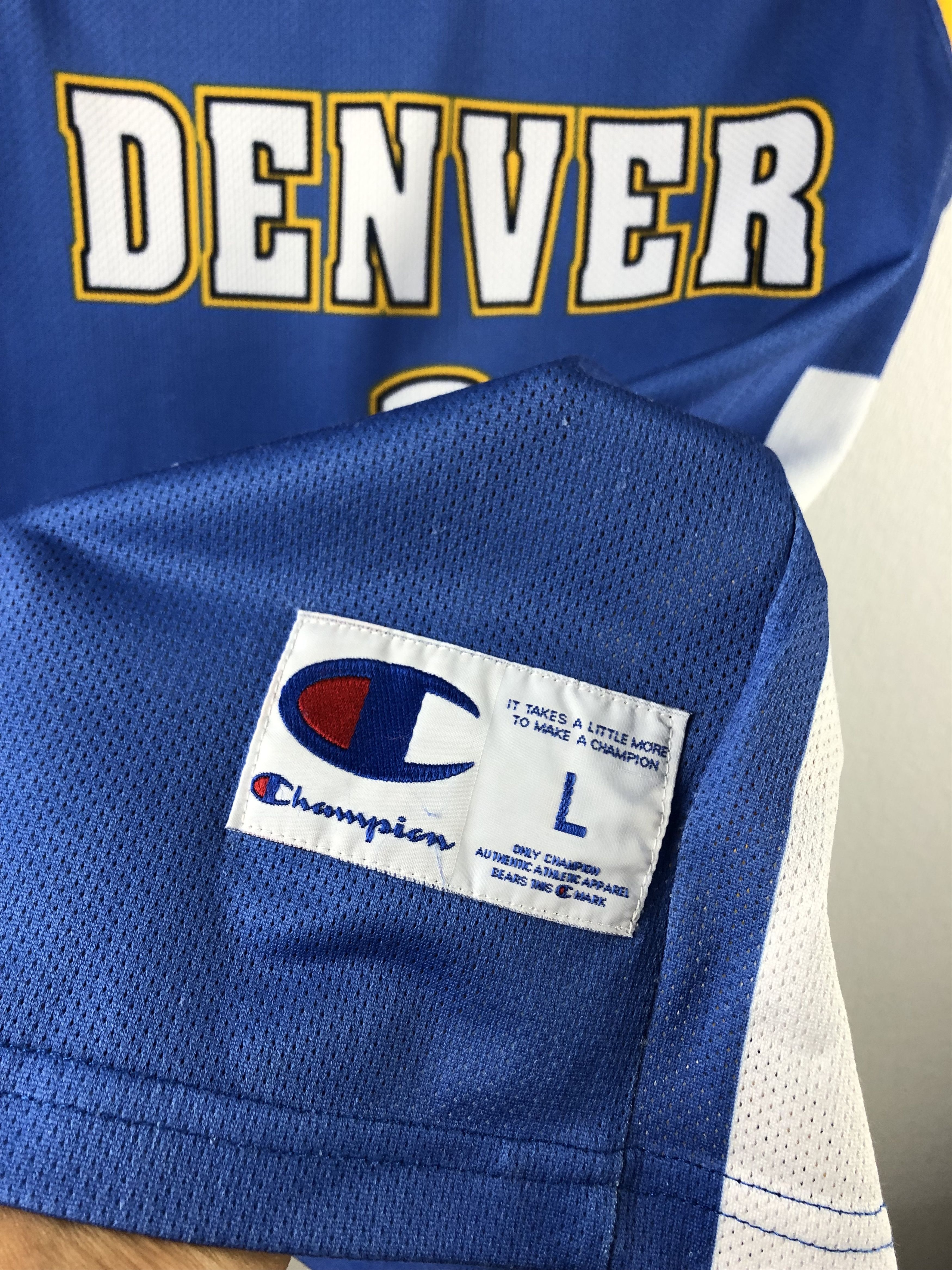 NBA Vintage Champion Iverson Jersey NBA Shirt Denver Nuggets Size US L / EU 52-54 / 3 - 7 Thumbnail