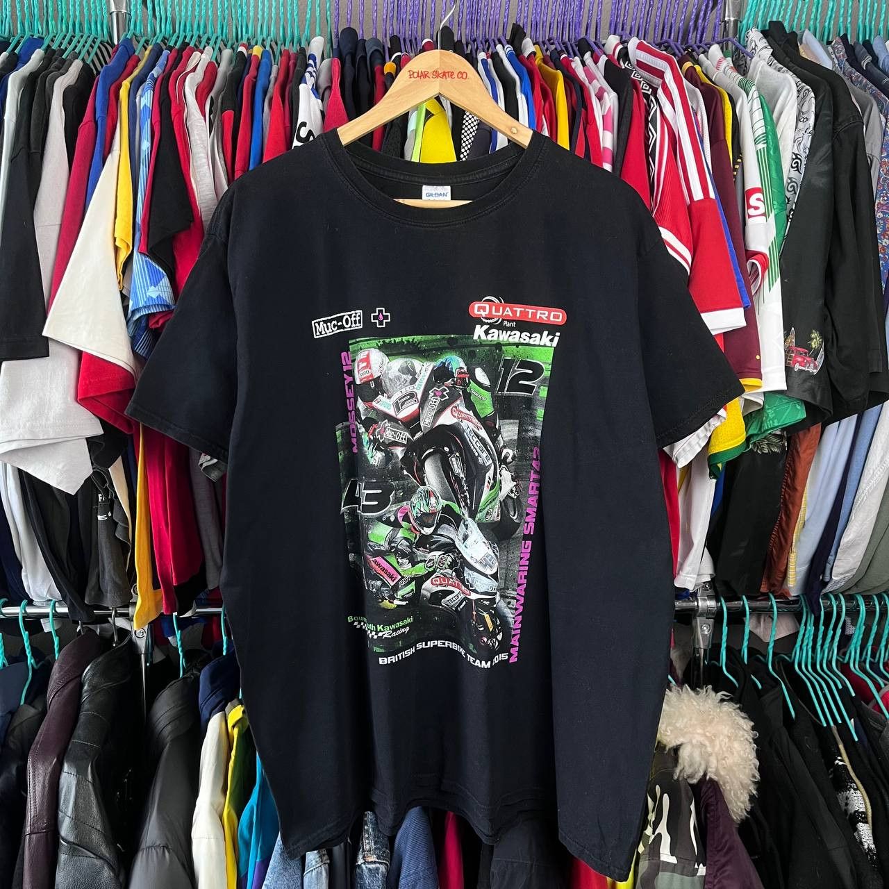 Gildan Kawasaki British Superbike Team 2015 Moto Racing Tshirt Size US XXL / EU 58 / 5 - 2 Thumbnail