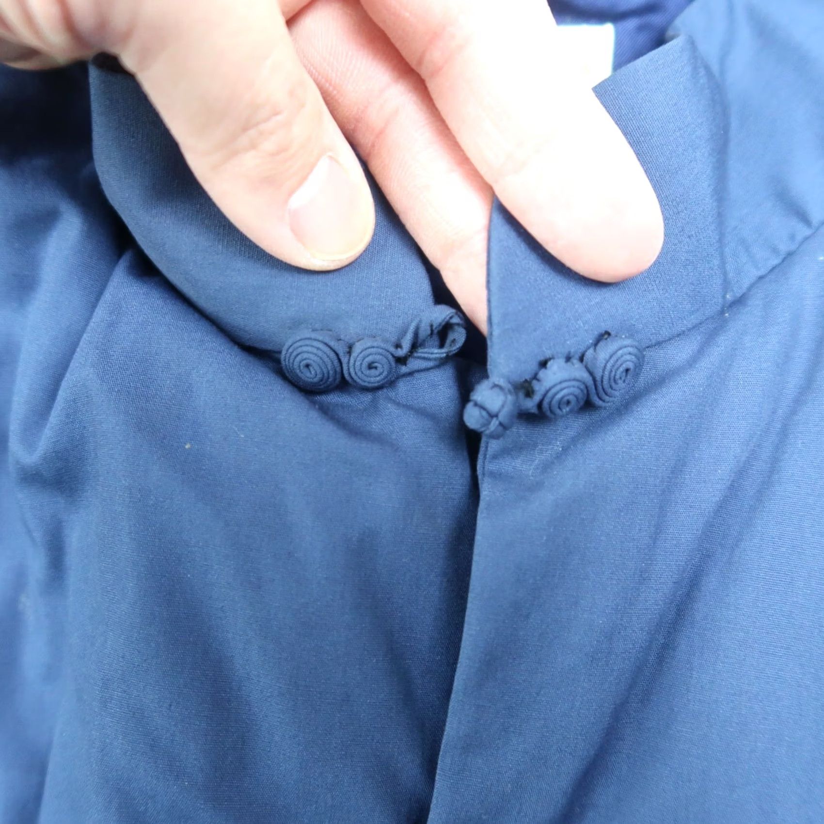Vintage Vintage Chore Jacket XL Blue Lined Cotton Blend - 80s 90s Workwear, Men, Regular Fit, Button Accents, Solid Pattern, Vintage Brand Size US XL / EU 56 / 4 - 7 Thumbnail