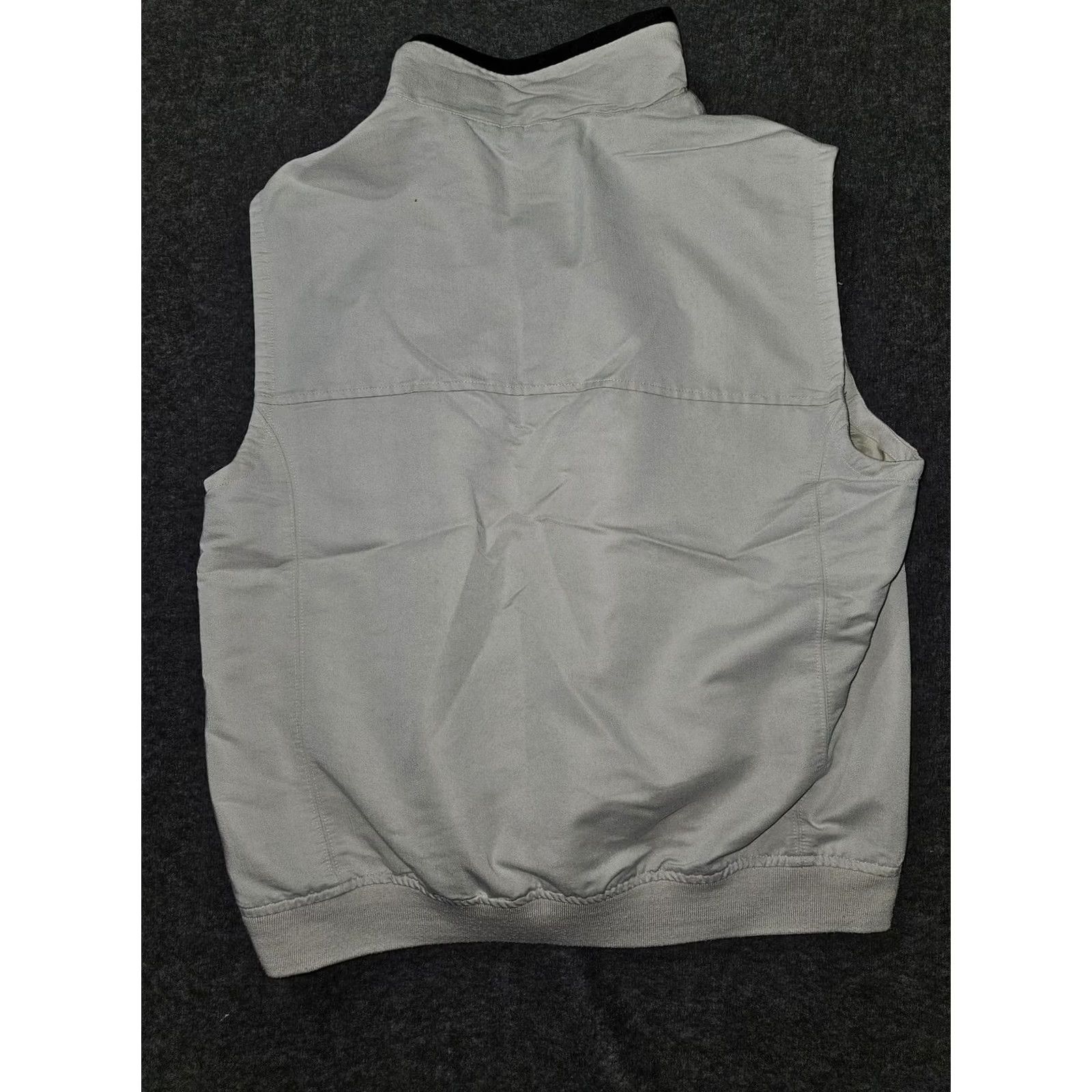 Chaps Chaps Windbreaker Vest Mens L Gray 1/4 Zip Pockets Lightweight Lined Golf Pullover Size US L / EU 52-54 / 3 - 6 Thumbnail