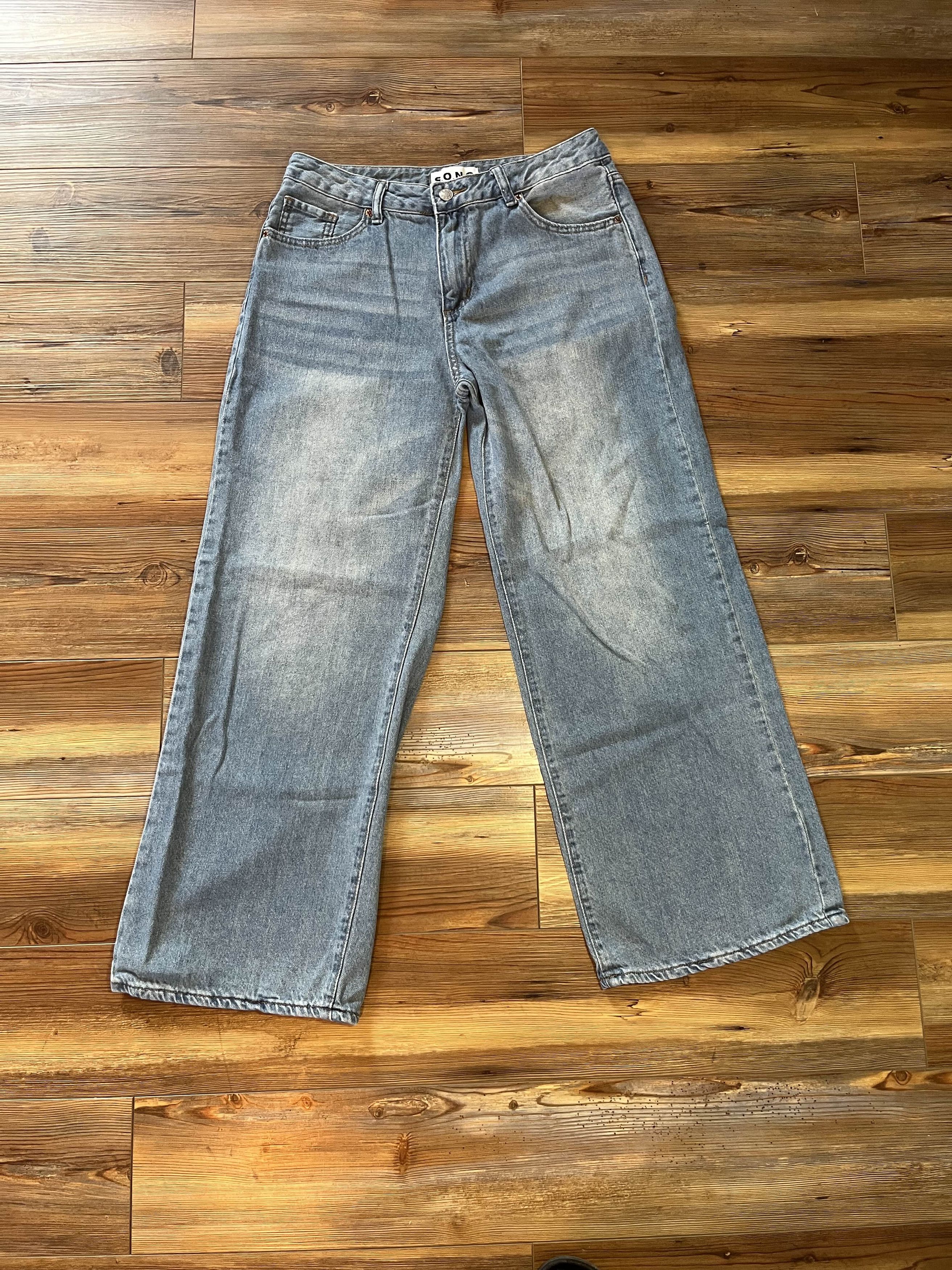 Japanese Brand Y2K Ultra Baggy Acid Wash Song Jeans Size US 29 - 1 Thumbnail