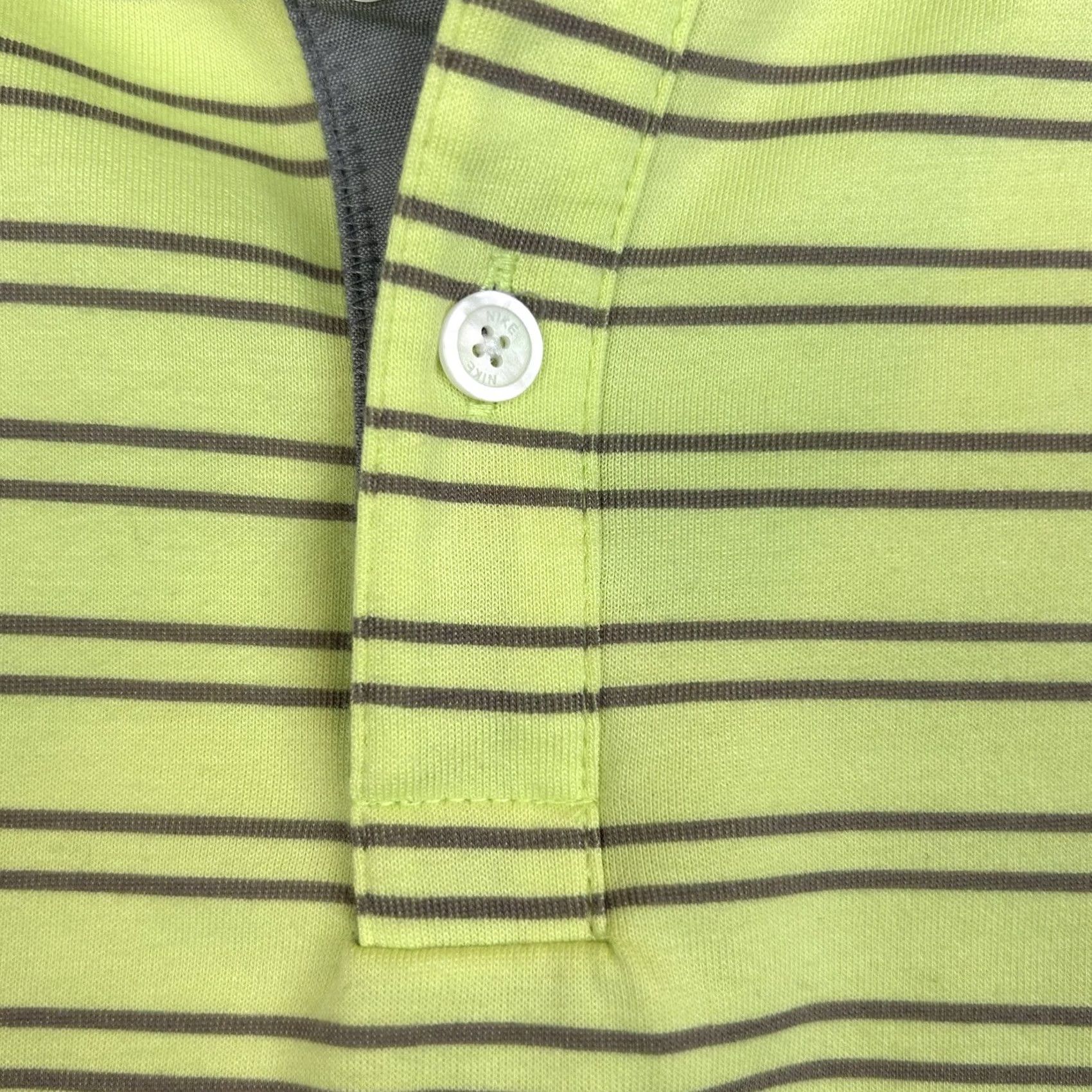 Nike Nike Polo Shirt Mens M Dri Fit Stripe Green Cotton Blend Golf Preppy Size US M / EU 48-50 / 2 - 4 Thumbnail