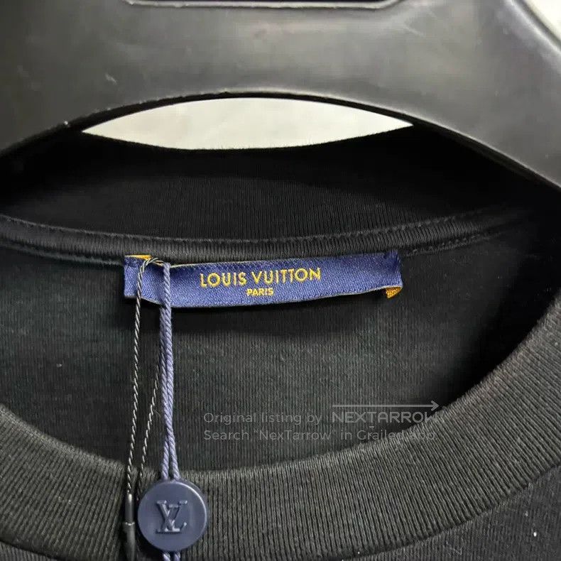 Louis Vuitton Louis Vuitton Black multi-logo crewneck monogrammed loose- Size US L / EU 52-54 / 3 - 2 Thumbnail