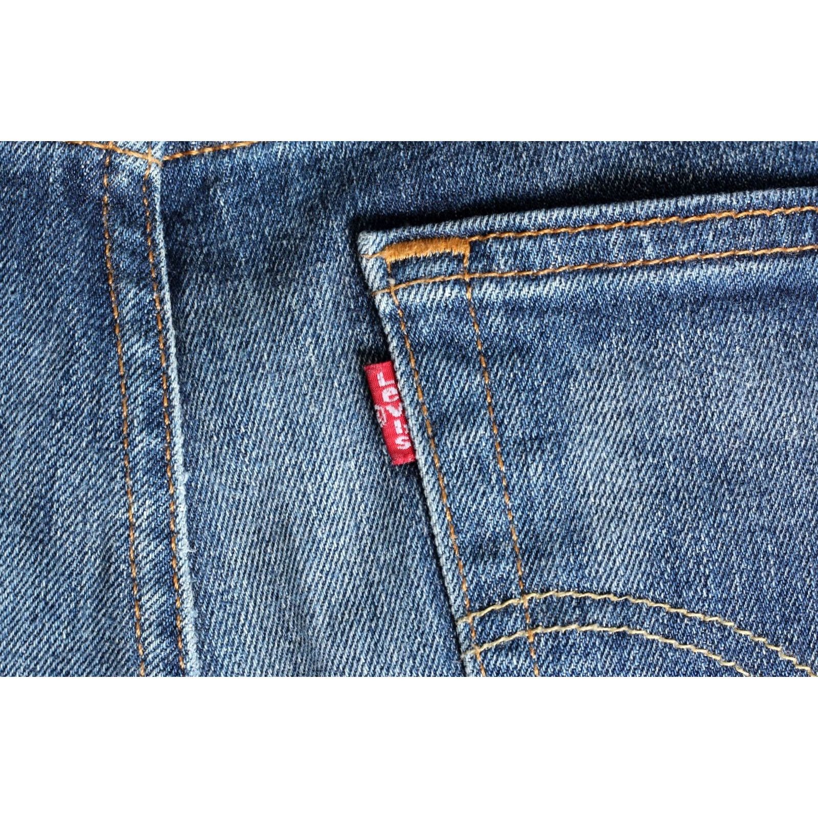 Levi's LEVI’S 510 Skinny Fit Stretch Jeans Men W28 L30 DZ6108 Blue Medium Denim 5-Pocket Rise Mid 10-12in Slim Zip Pocket Mens Size US 28 / EU 44 - 5 Thumbnail