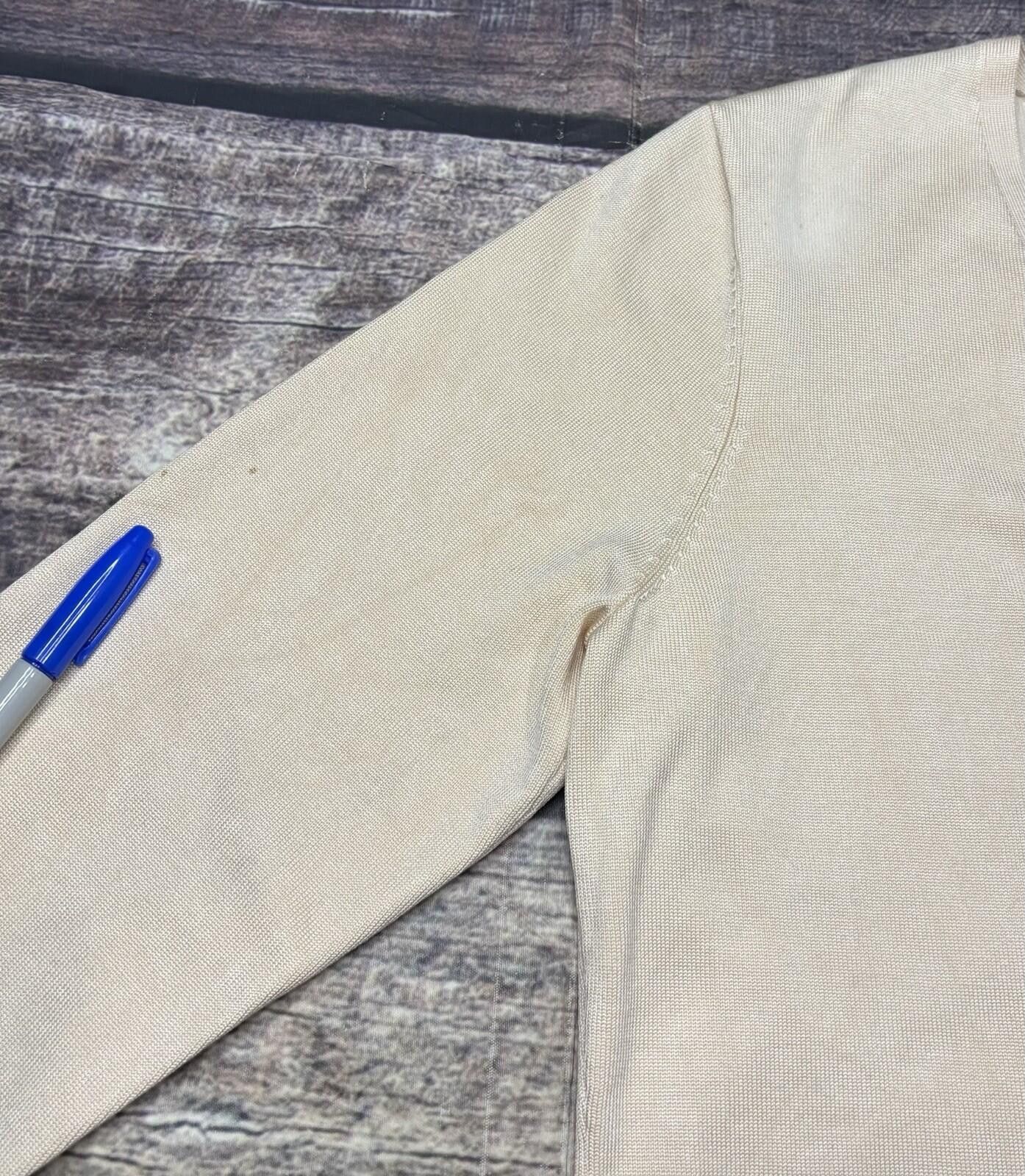Lauren Ralph Lauren Lauren Ralph Lauren Cardigan Sweater L Silk Stretch Ivory Size L / US 10 / IT 46 - 9 Thumbnail