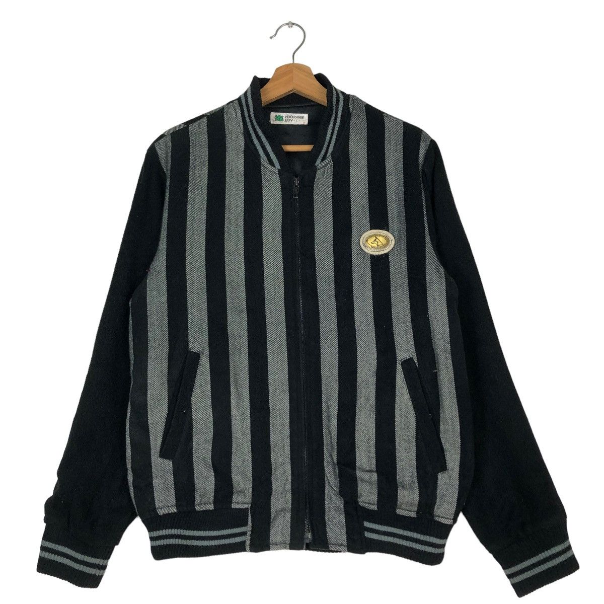 Hysteric Glamour 🔥VINTAGE BOMBER JACKET STRIPED HANDSOMEBOY JAPAN Size US S / EU 44-46 / 1 - 1 Thumbnail