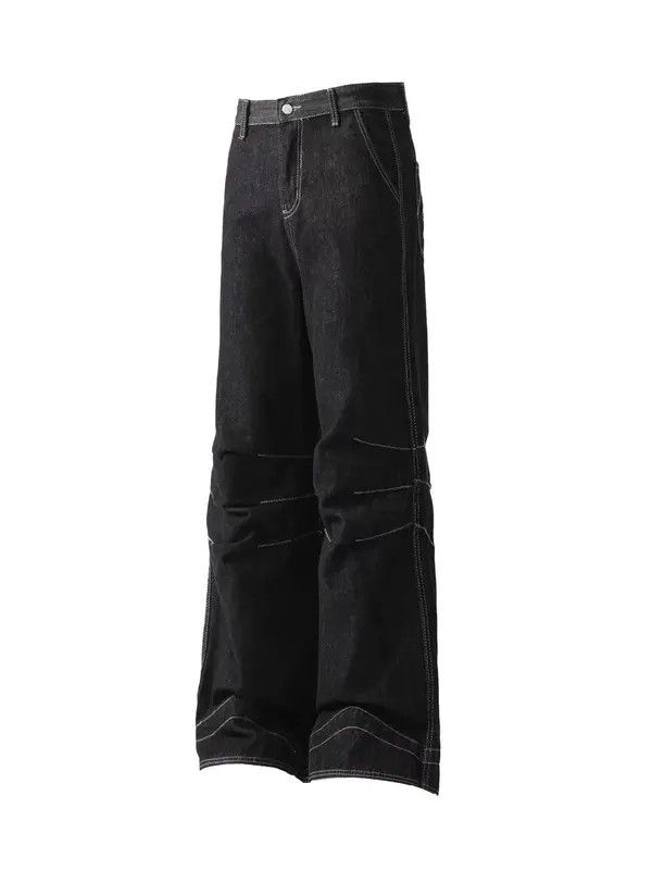 Japanese Brand Fujisawa x Kin Vintage washed loose fit straight leg jeans Size US 32 / EU 48 - 5 Thumbnail