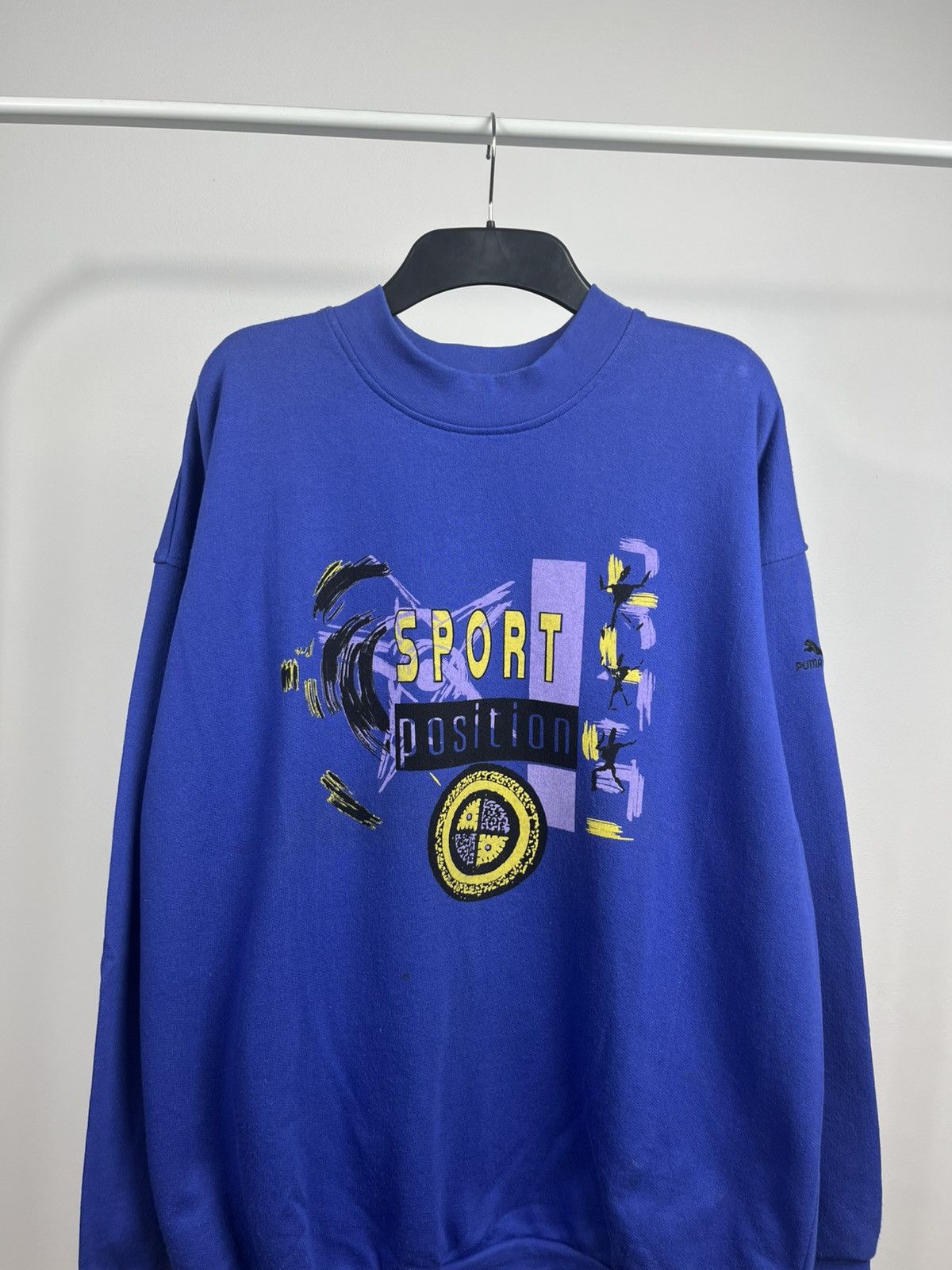 Puma Vintage Puma Sport Position Sweatshirt Blue Bulgaria Size US L / EU 52-54 / 3 - 3 Thumbnail