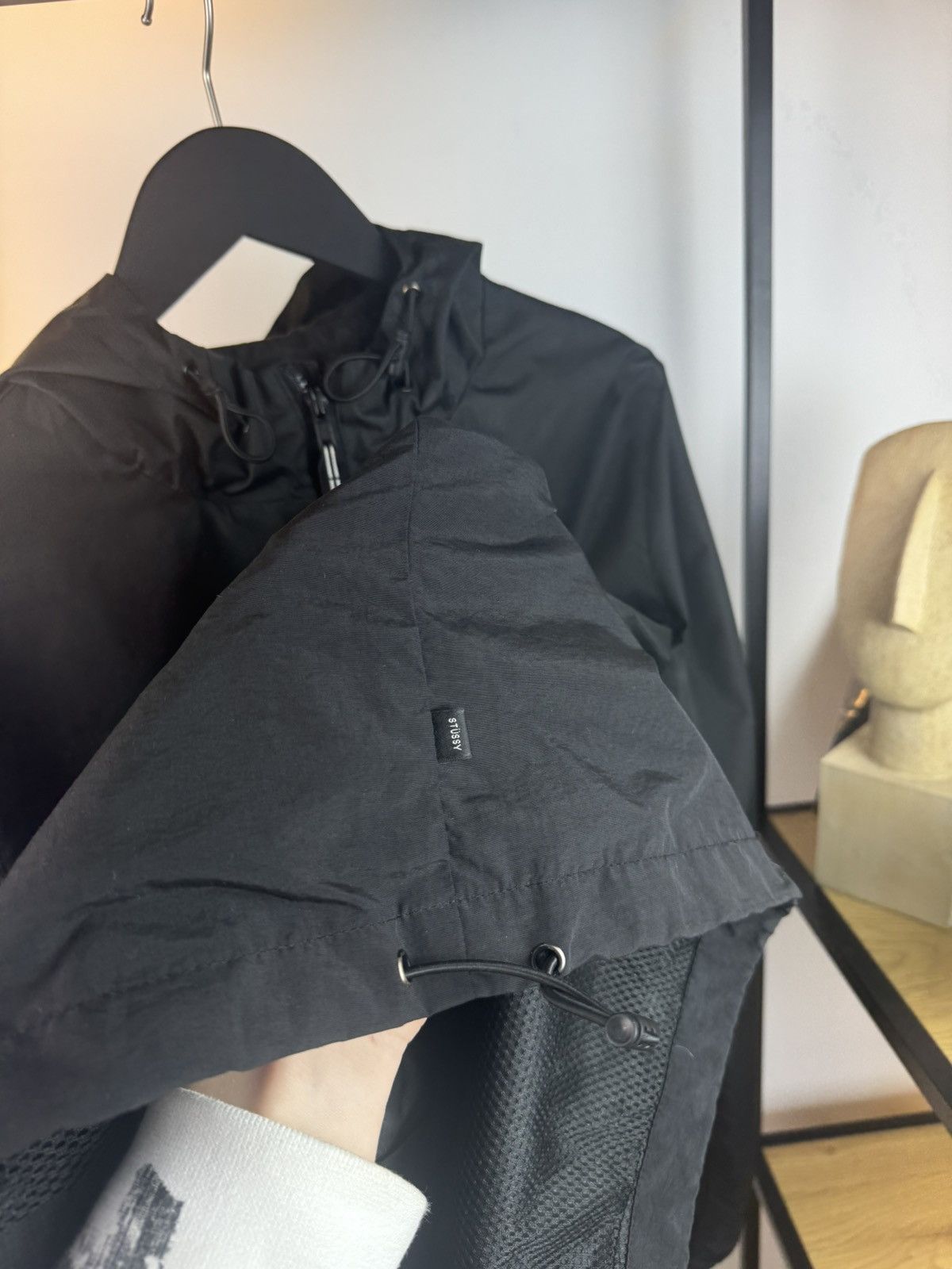Stussy × Vintage Windbreaker Stussy Black Small Logo Men's M Cities Jacket Size US M / EU 48-50 / 2 - 4 Thumbnail