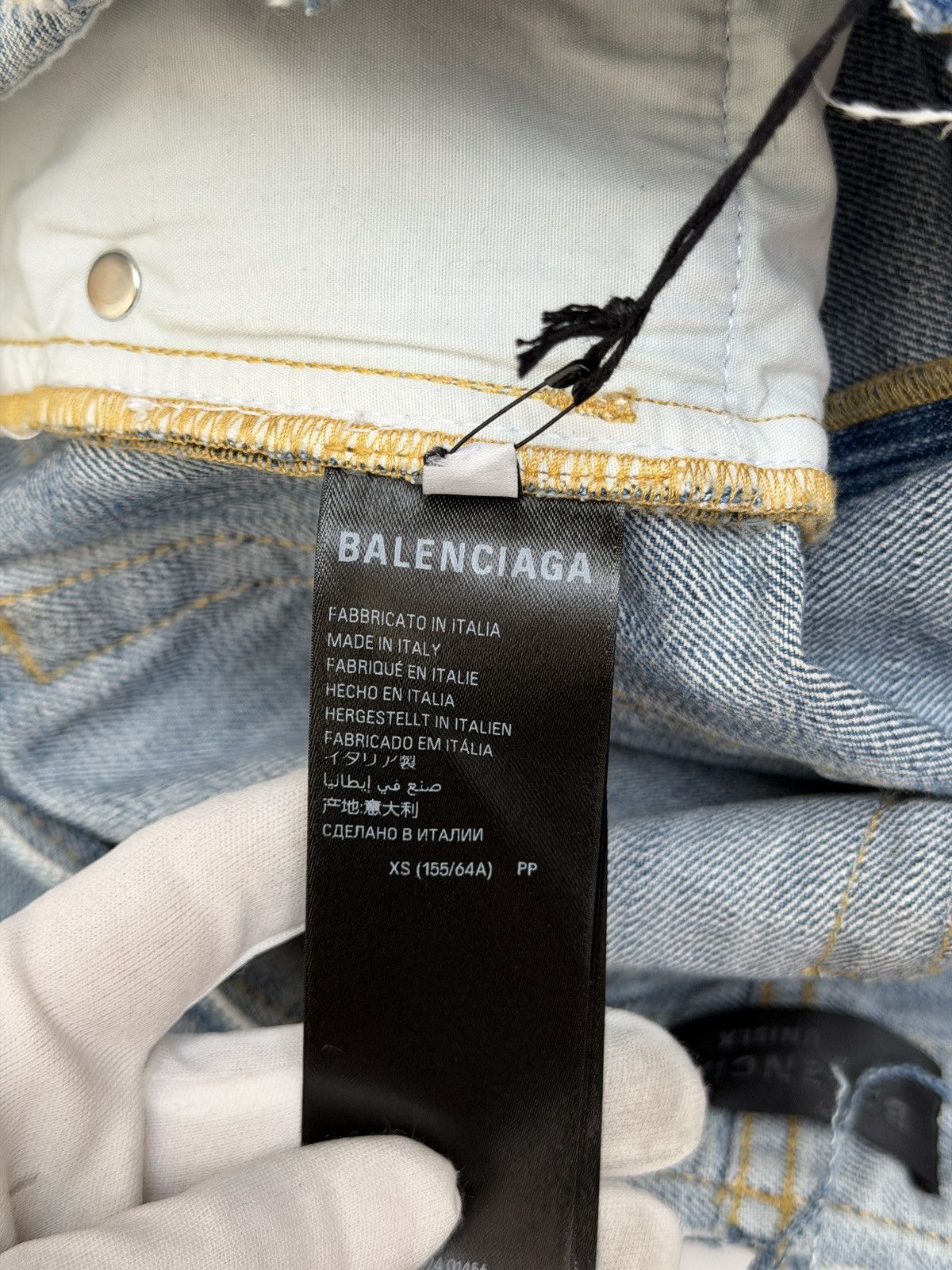 Balenciaga Balenciaga Low Waist Reworked WaistBand Denim Pants Size US 28 / EU 44 - 12 Thumbnail