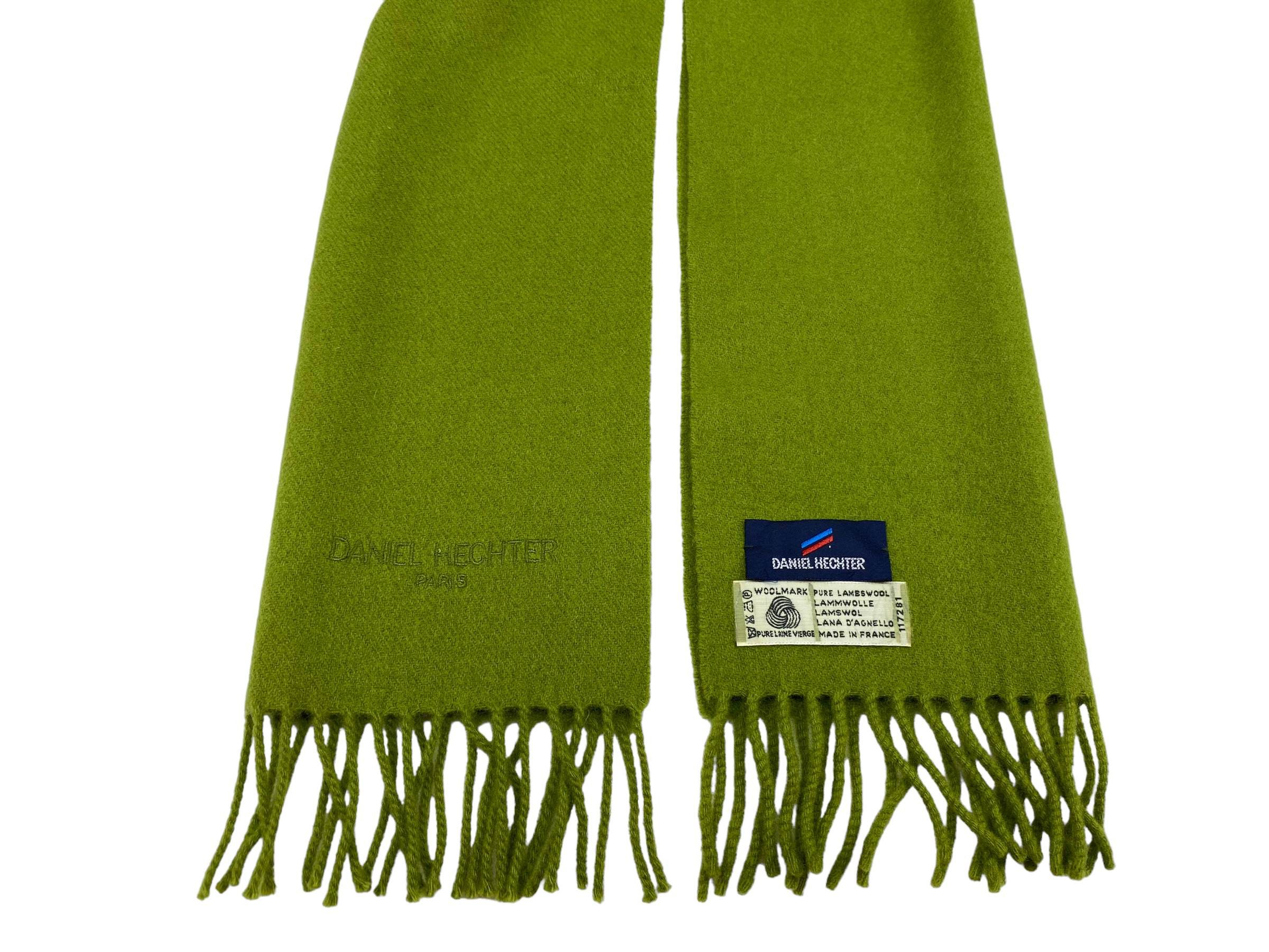 Daniel Hechter × Vintage Daniel Hechter Paris scarf Pure Lambswool Vintage Scarves Size ONE SIZE - 6 Thumbnail