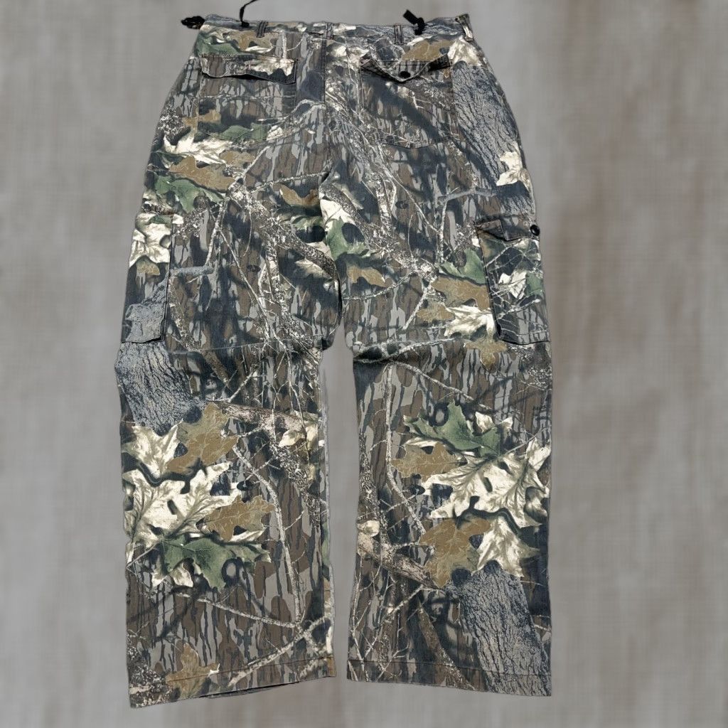 Vintage VINTAGE Mossy Oak Cargo Pants Men 36x31 Camouflage 5-Pocket Canvas Cotton Baggy Y2K 90s Modern American 90s Mens Size US 33 - 1 Thumbnail