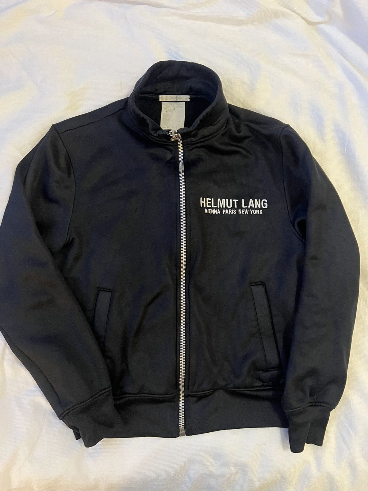 image of Helmut Lang Tracksuit Top in Black, Men's (Size Medium)