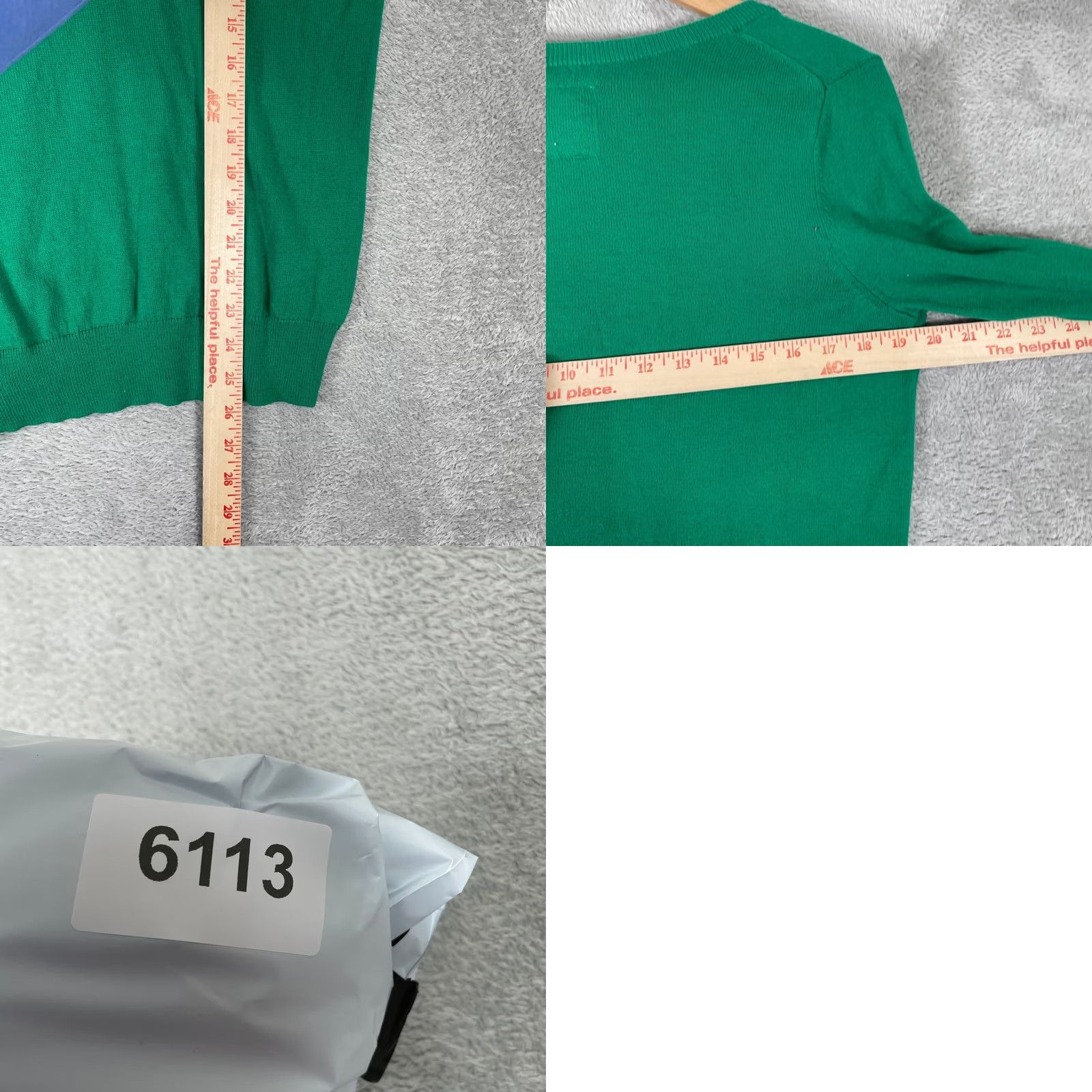 Abercrombie & Fitch Abercrombie & Fitch Sweater Womens M Green Cashmere Blend Neck Preppy Size M / US 6-8 / IT 42-44 - 8 Thumbnail