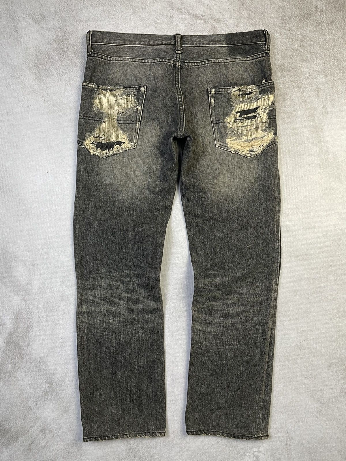 Undercover Undercover AW05 Skull Boro Denim Size US 31 - 9 Thumbnail