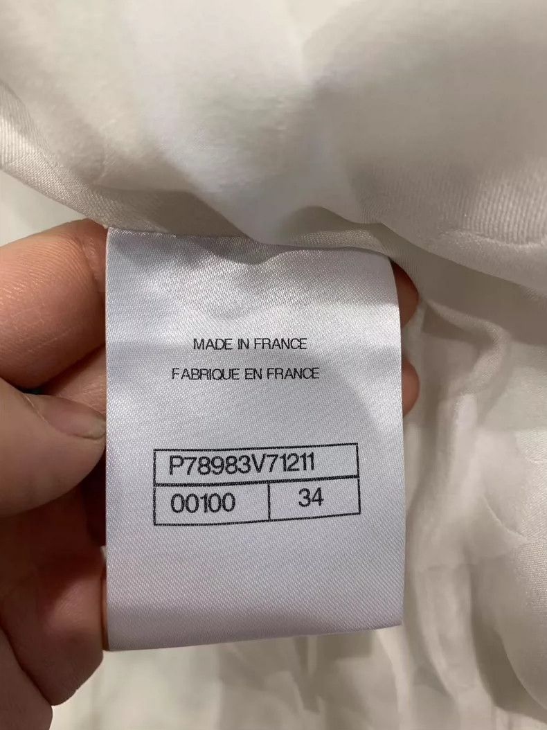 Chanel Chanel 25P white pearl white moonlight jacket 2504-Nextarro Size XXS / US 00 / IT 34 - 3 Thumbnail