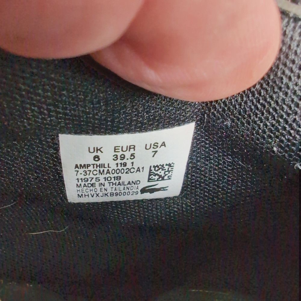 Lacoste Lacoste Izod Alligator Men's Black Ampthill Sneakers sz 7 Size US 7 / EU 40 - 9 Thumbnail