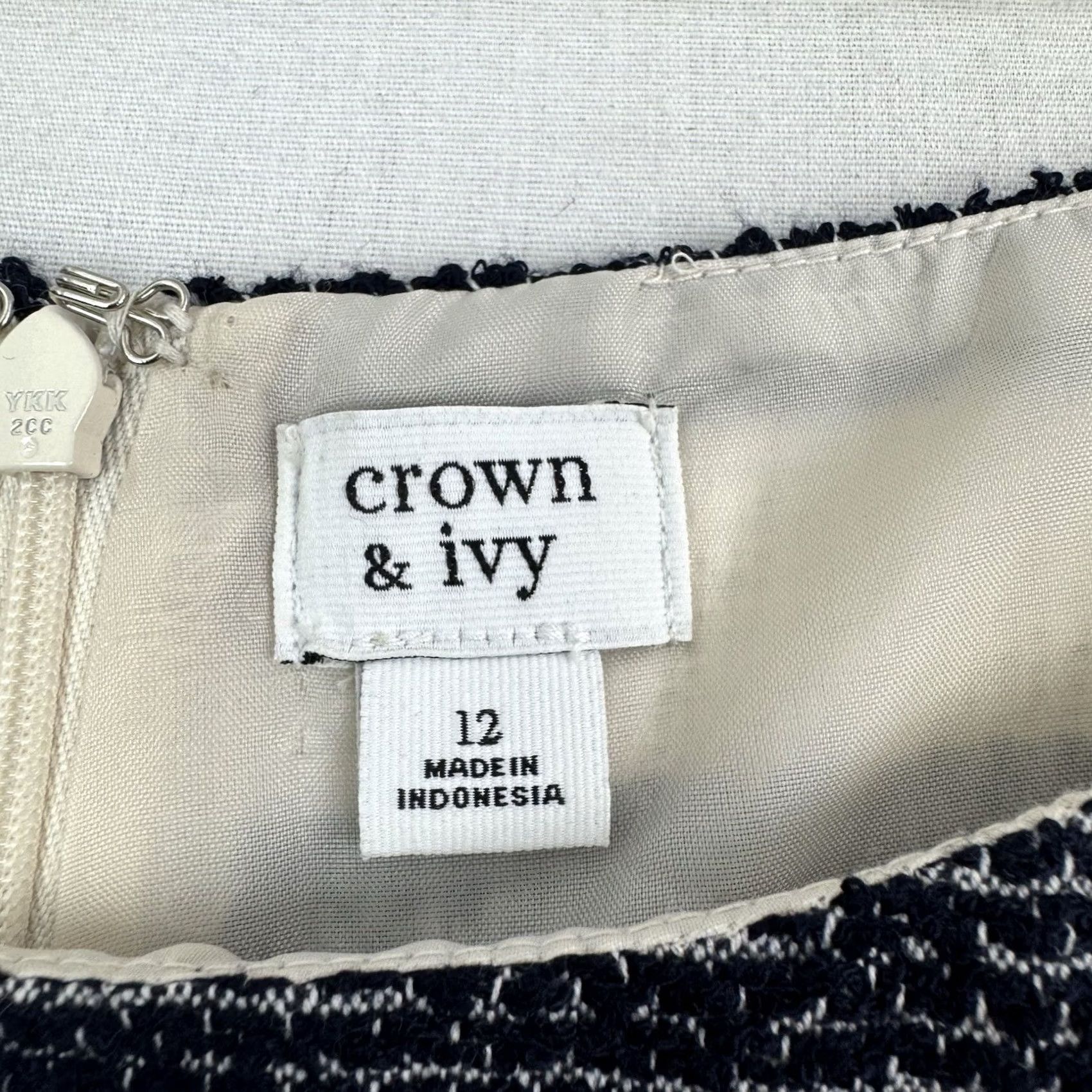 Vintage NWT Crown & Ivy Striped Dress Womens 12 Above Knee Deadstock Target Size XL / US 12-14 / IT 48-50 - 5 Thumbnail