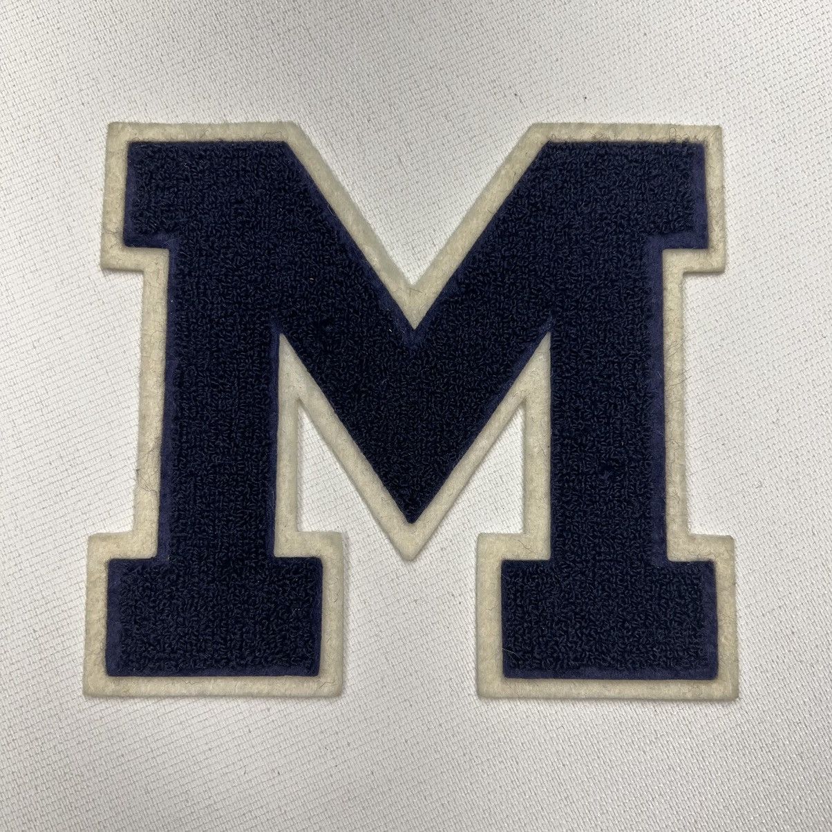 Vintage Letterman Varsity Patch Letter M Blue Chenille Felt Sports Size ONE SIZE - 4 Thumbnail