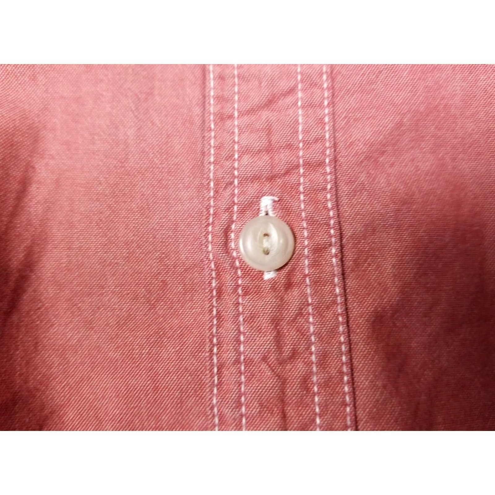 J.Crew VINTAGE J.CREW CHAMBRAY CHIN STRAP WORK SHIRT M SHIRT RED BUTTON 30' STYLE GUSSET Mens Size US M / EU 48-50 / 2 - 7 Thumbnail
